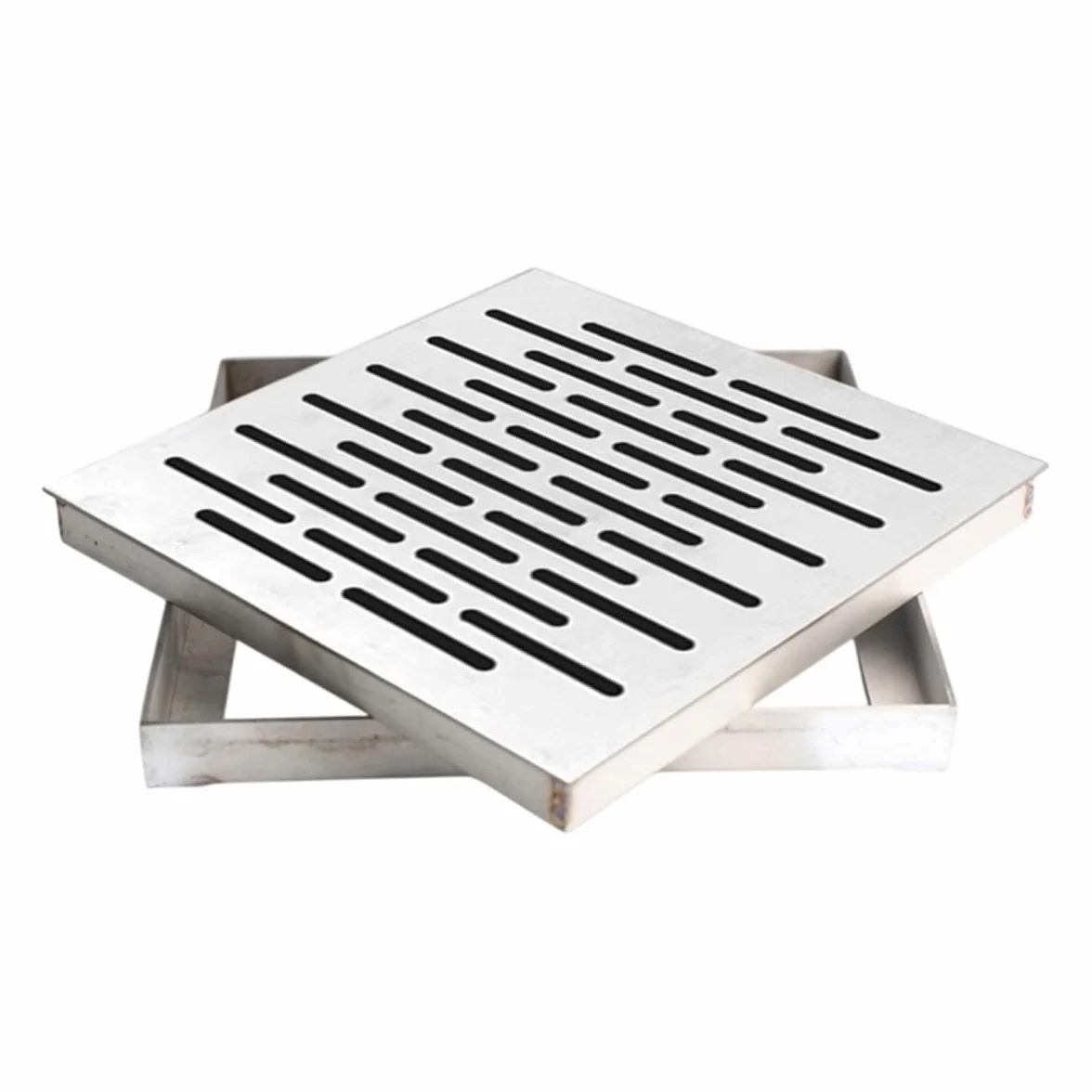 Cubierta de desagüe de Suelo de Acero Inoxidable 300x300x20 mm Antideslizante Cuadrada