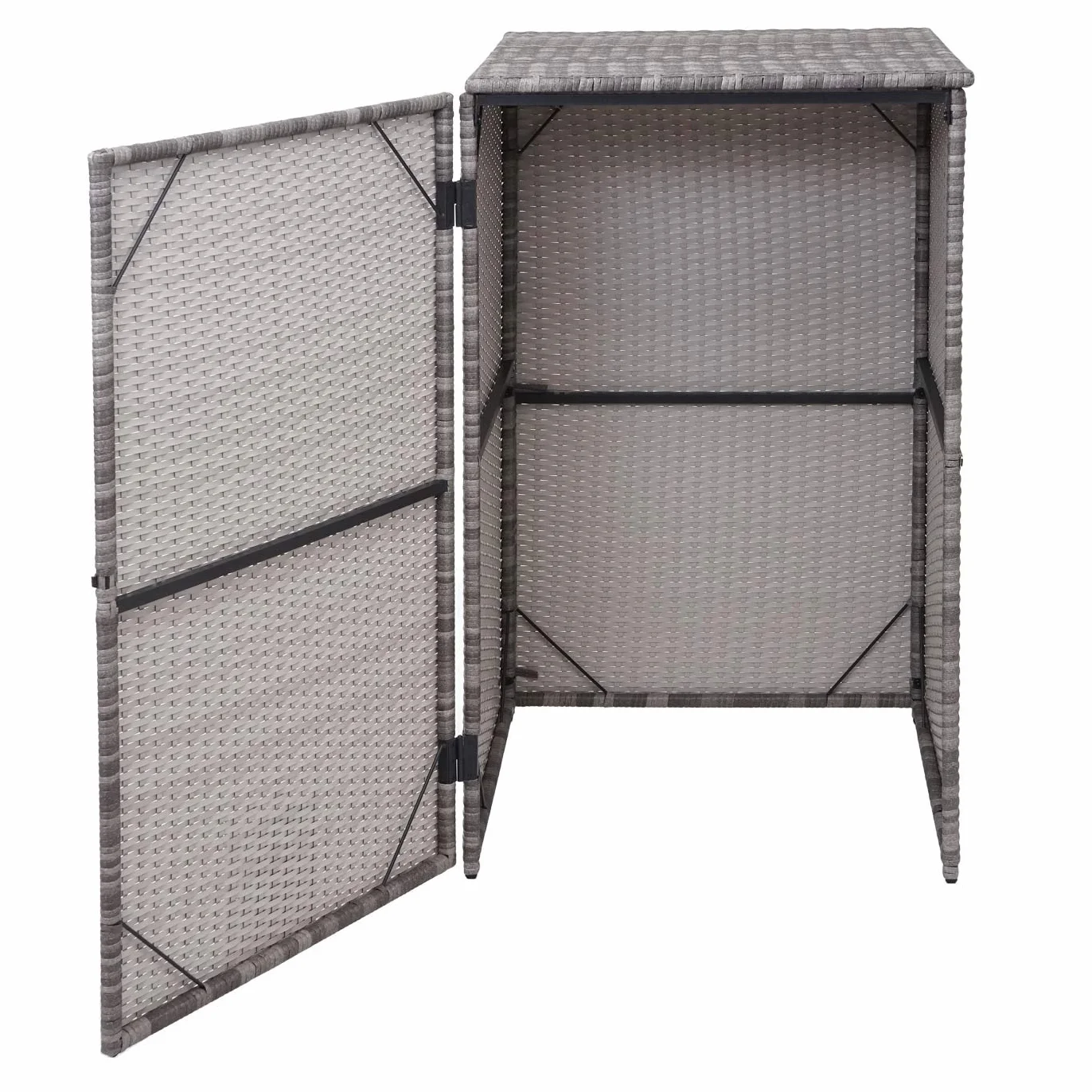 Cubierta para cubos de basura HWC-E25 120 L gris