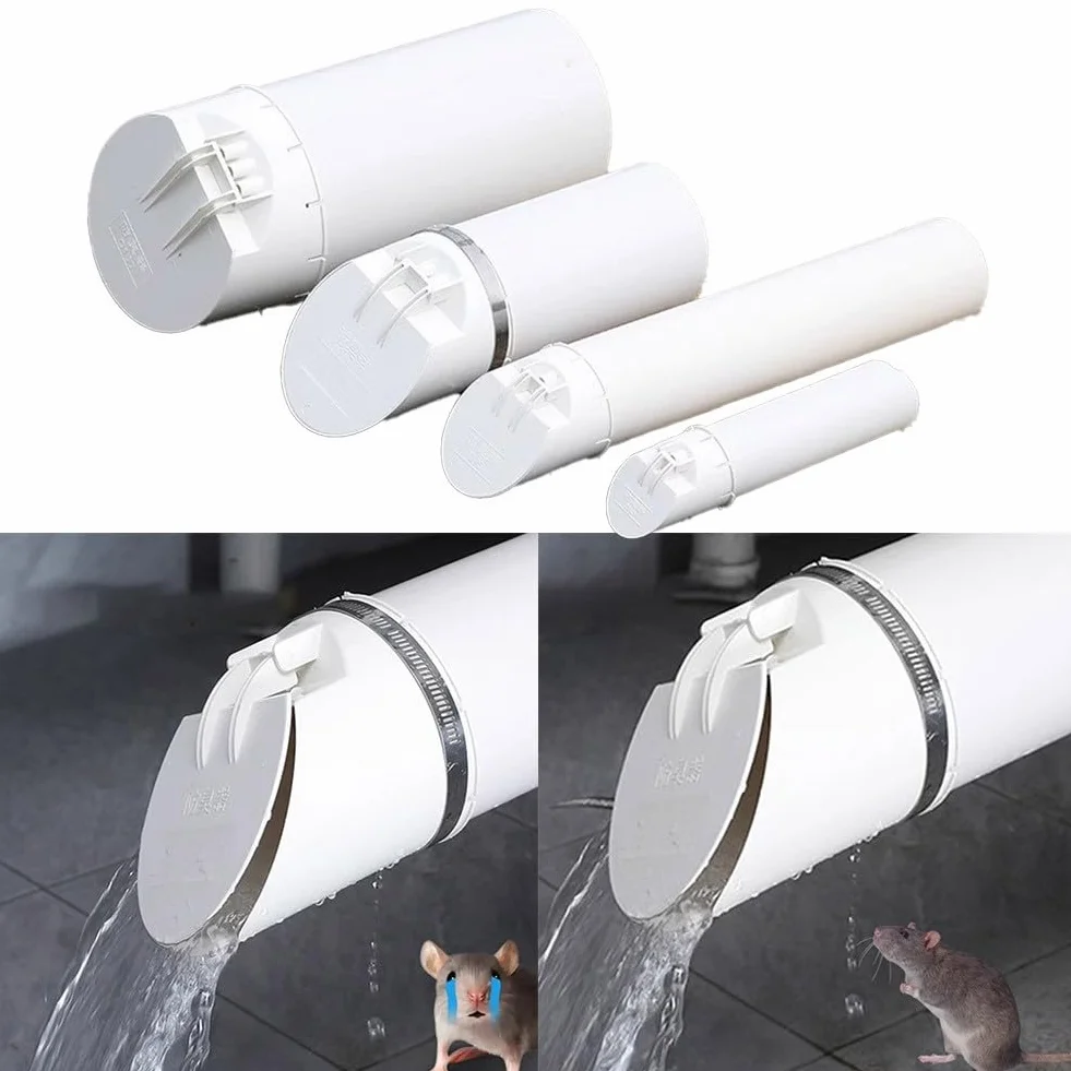 Drenaje de piso Válvula de reflujo anti cierre automático Tubo de PVC Cubierta anti olor 160mm