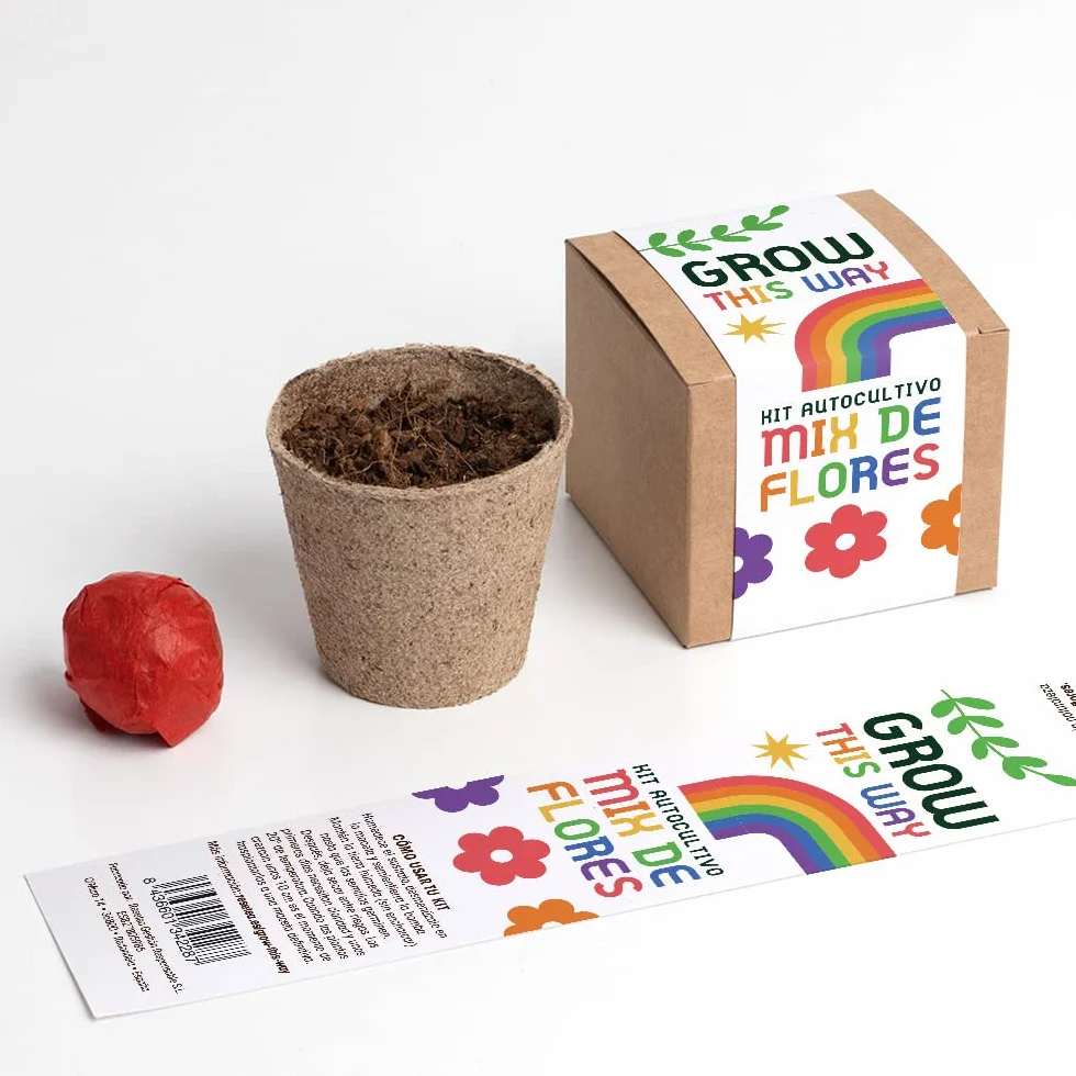 Grow This Way Kit de Autocultivo Mix de Flores Actividad Educativa