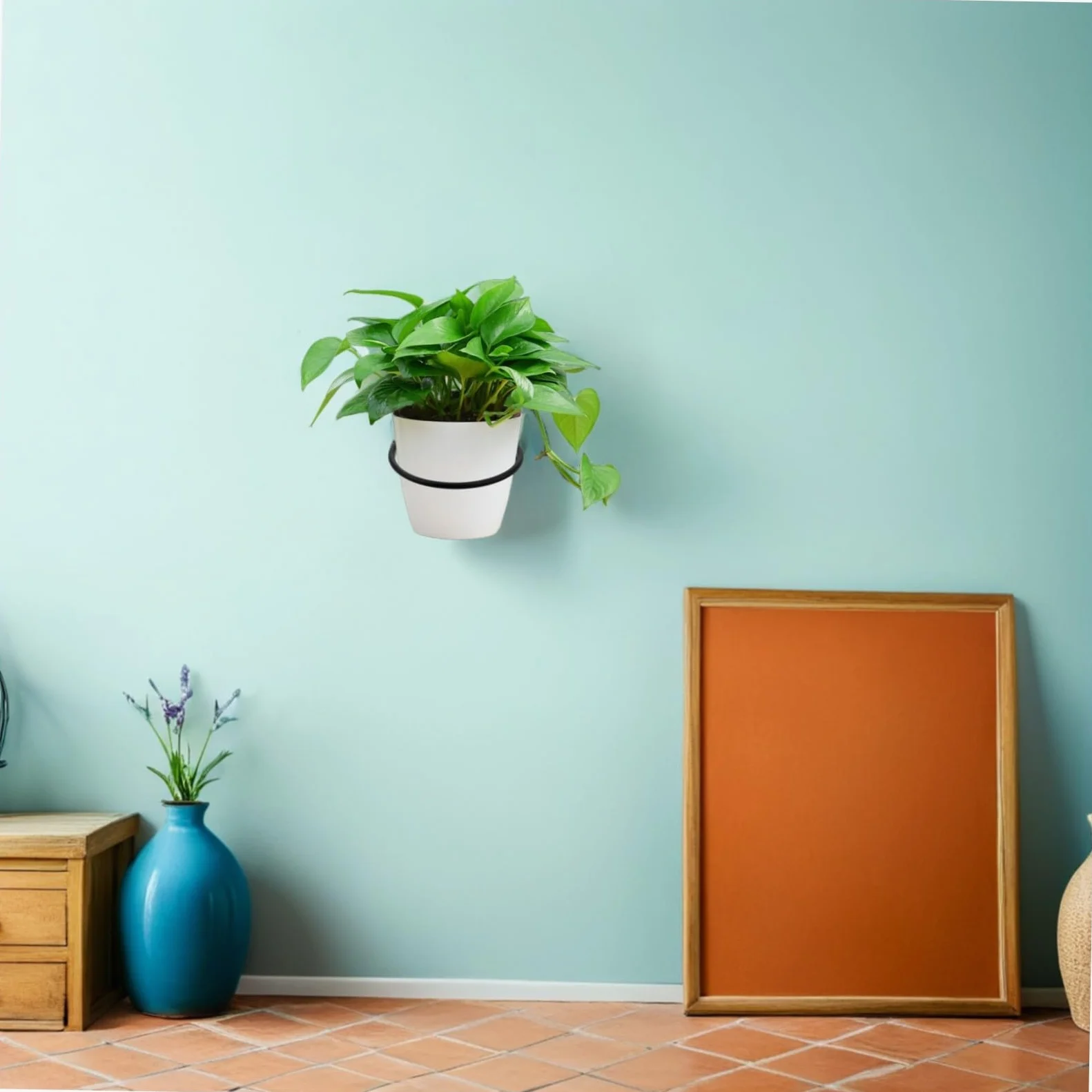 HANABASS 6juegos Soporte para Macetas de Pared Metalico Soporte para Plantas de Pared Moderno Colgador de Plantas para Balcón Sala de Estar y Oficina Incluye de Tornillos