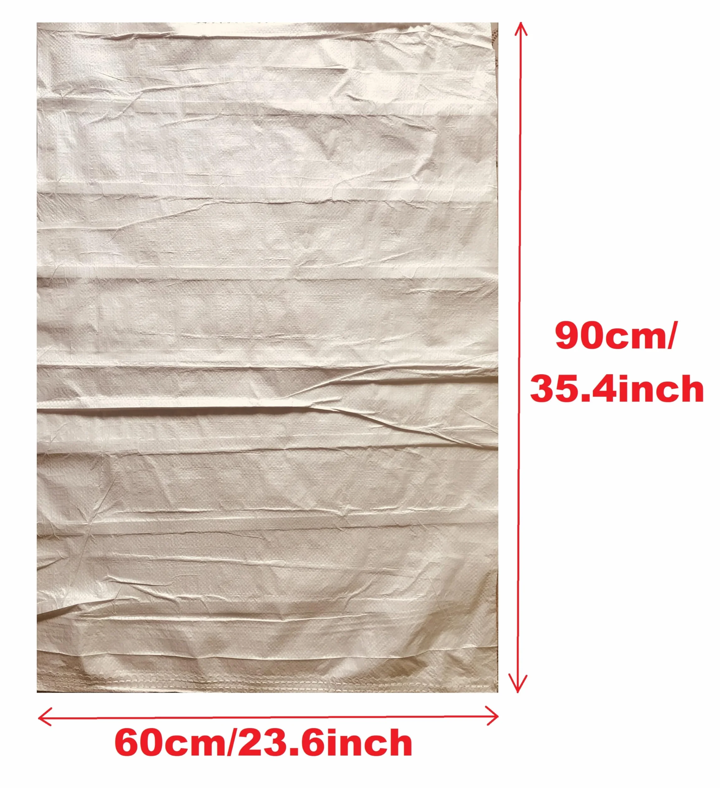 Sacos para Escombros Blancos 60x90cm Sandbag Bolsas Rafia Resistentes 50kg Sacos Antiinundacion (10)