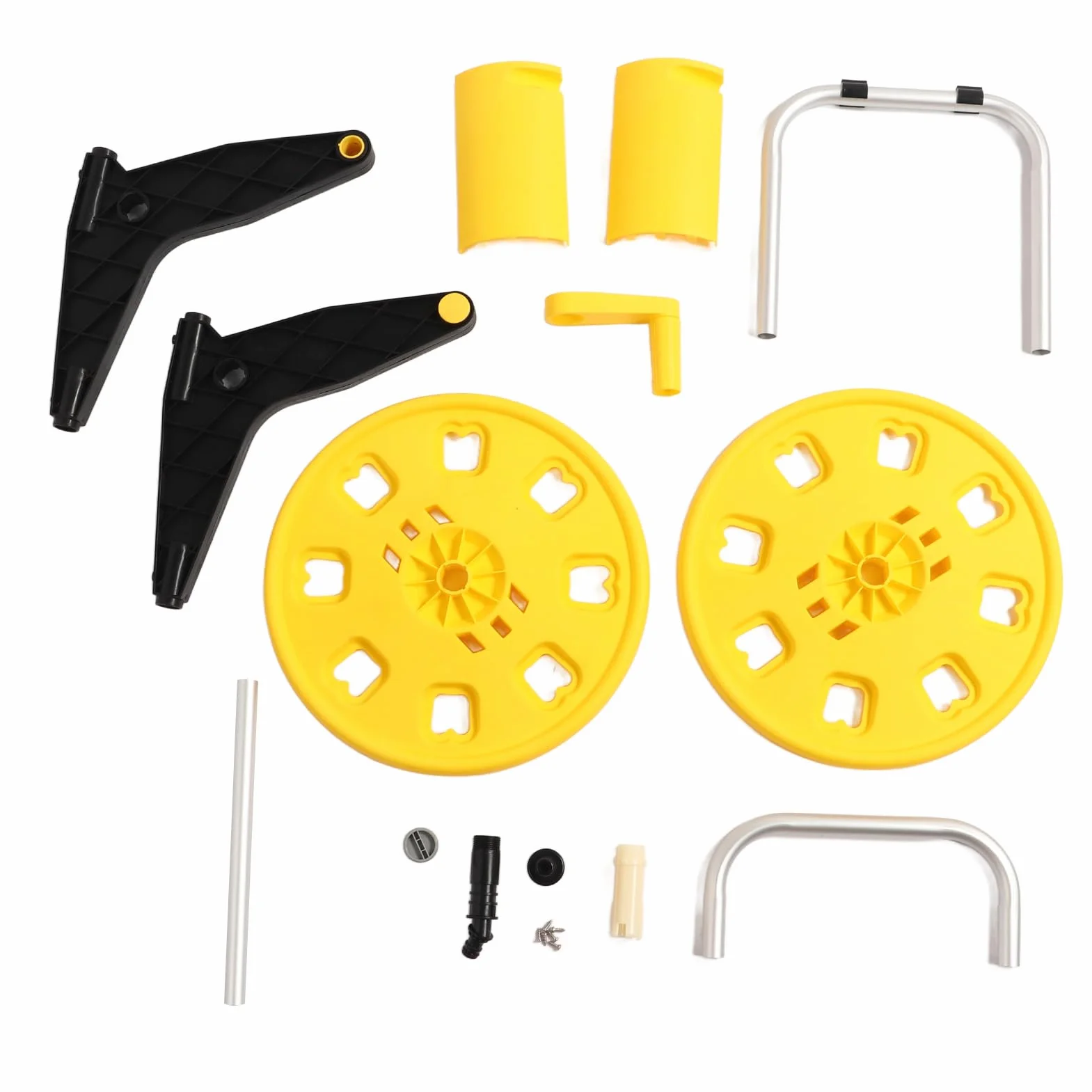 Carrete de manguera de jardín Material portátil Material para jardines Amarillo H 3050S Patios céspedes