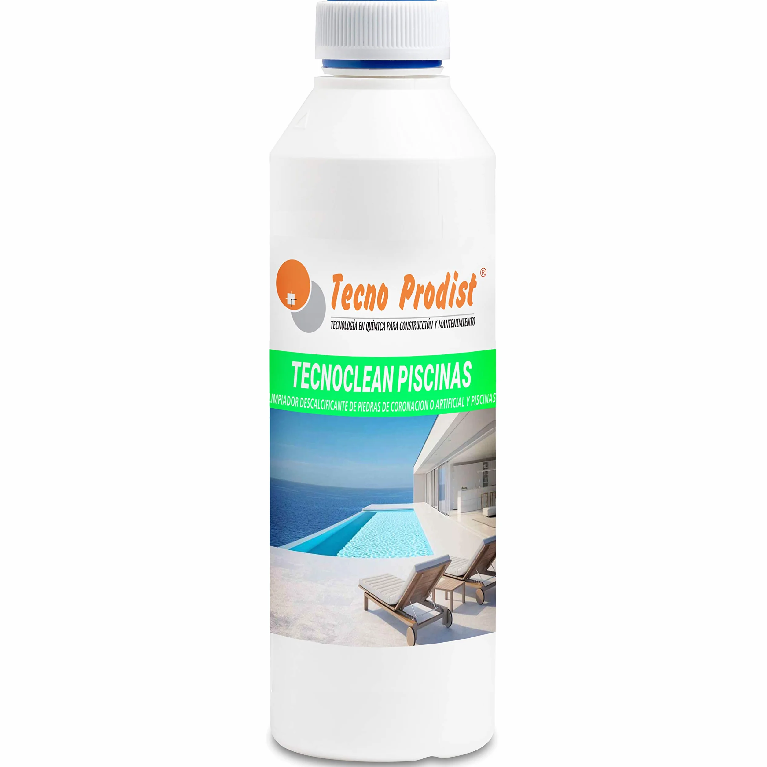 Tecno Prodist TECNOCLEAN Limpiador de Piedras de coronación Piscinas 1 Litro
