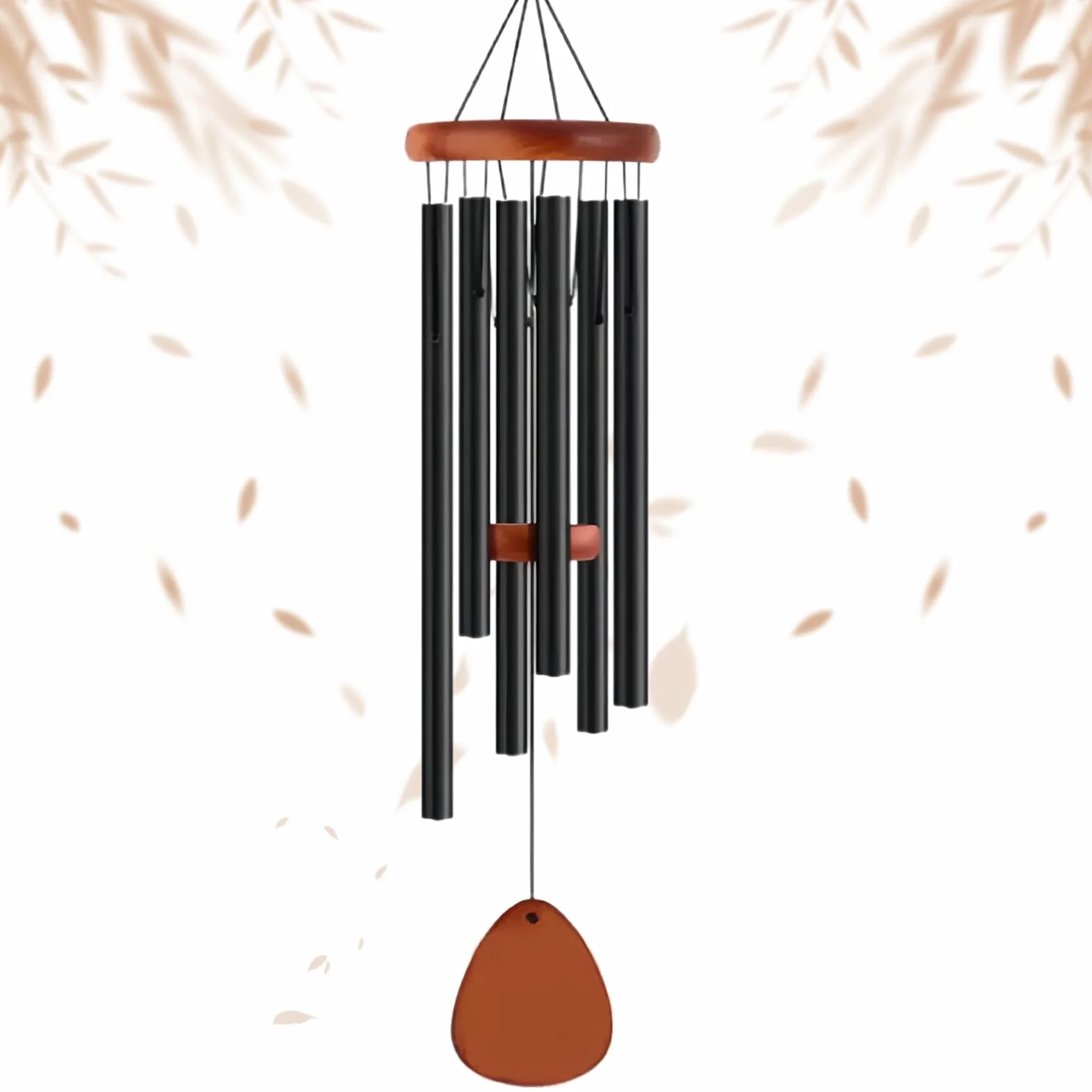Campanilla de Viento 6 Tubos Aluminio Carrillon para Jardín Decoración