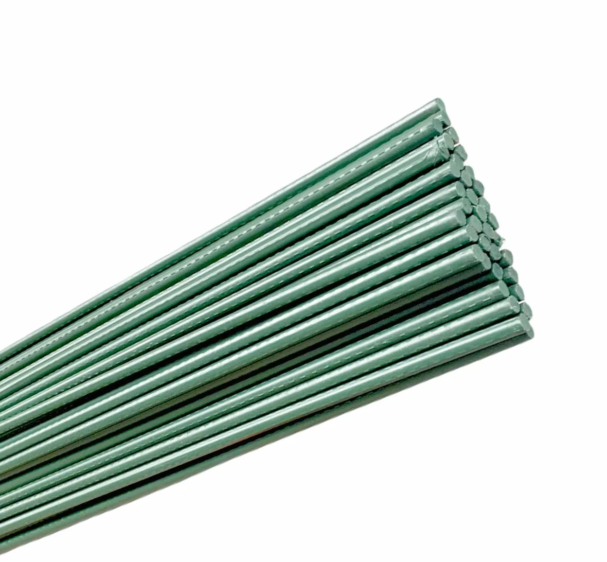 AC Tutores de Acero Plastificado para Plantas 24 uds Ø 1,6 x 180 cm