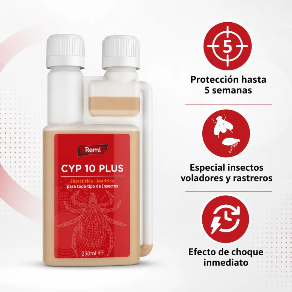 Remi Hogar Insecticida Concentrado CYP 10 PLUS 9,3% Cipermetrina 250 ml