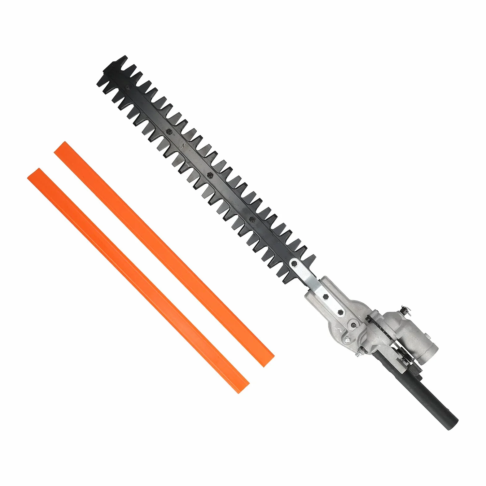 Bewinner Accesorio de Cabezal de Cortasetos de 26 Mm Cuchilla de Doble Filo, Accesorio de Poda de Aleación de Aluminio de Acero Al Manganeso 65 para Desbrozadoras, Eje de Transmisión Estriado de 9