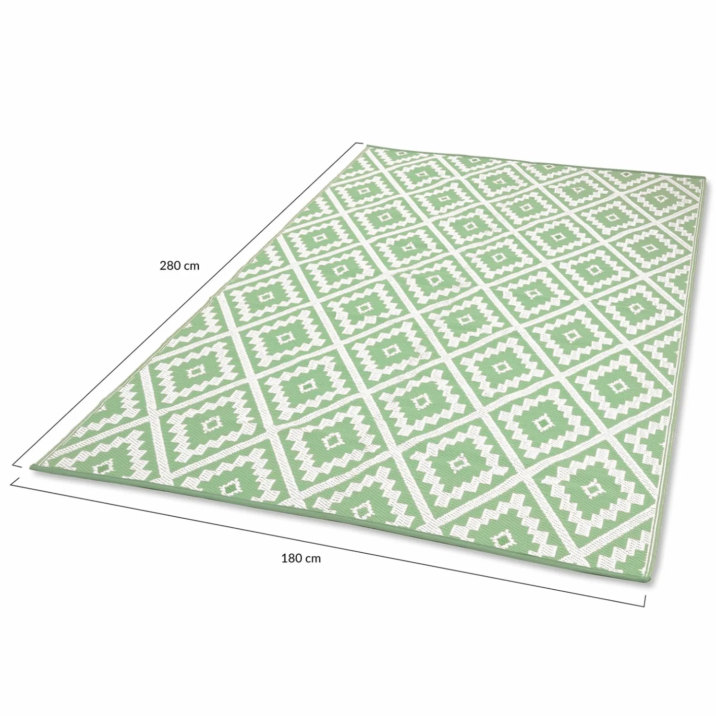 Alfombra exterior Bahamas verde salvia 180 x 280 cm