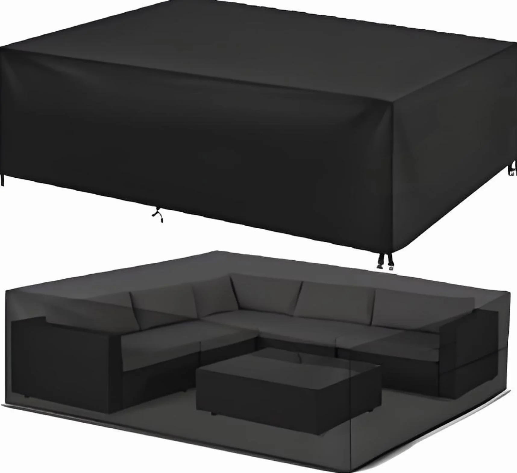 Funda de piel para exteriores, 85 x 50 x 55 cm, impermeable y resistente al viento, protector de mesa de jardín, ideal para juegos de jardín, resistente a los rayos UV, HeavyDu Protect