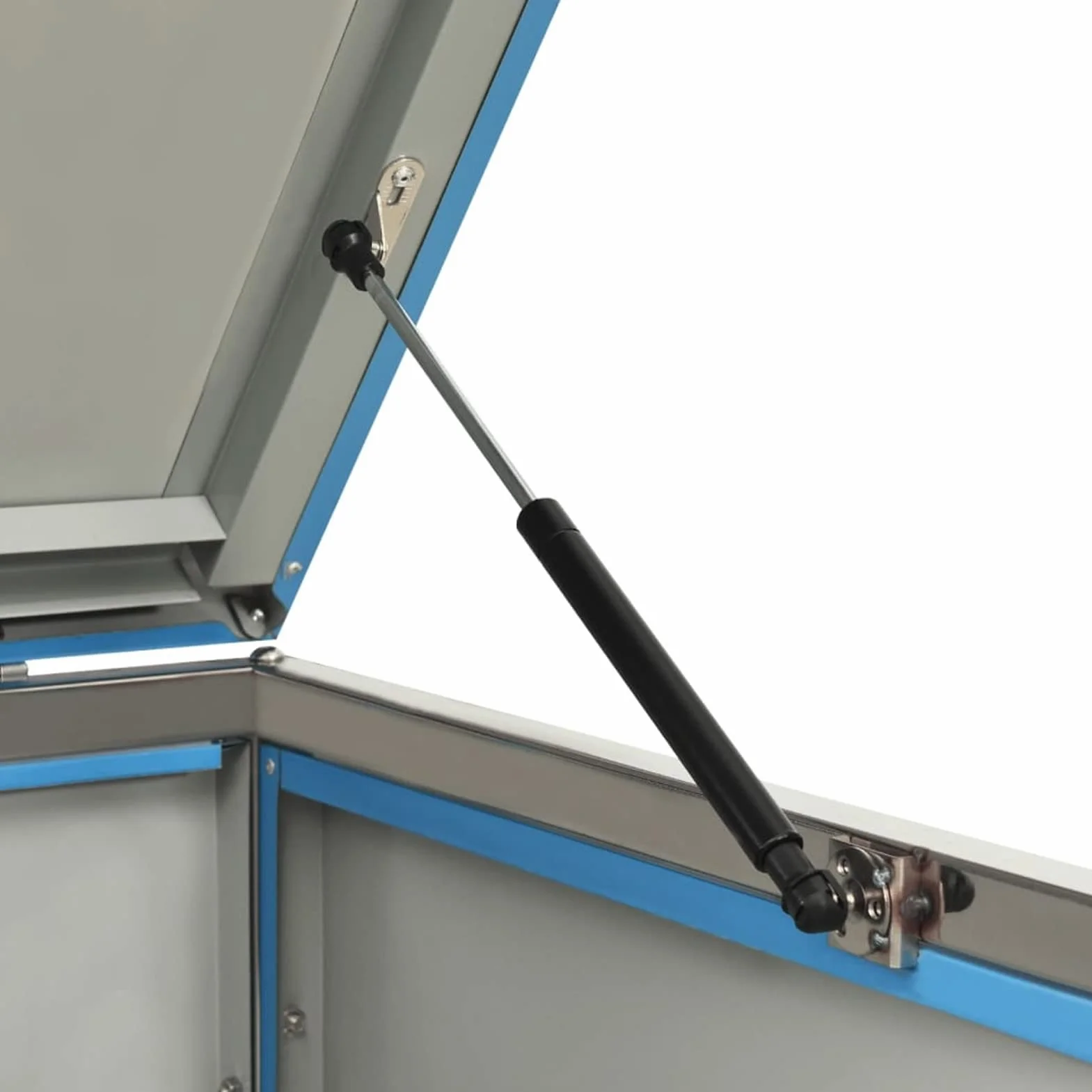 Chusui Cobertizo contenedor Basura Individual Acero INOX 69x77,5x115cm