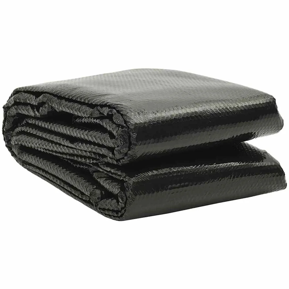 vidaXL Película Negra Rectangular de Polietileno Flotante de Piscina 10x5 m