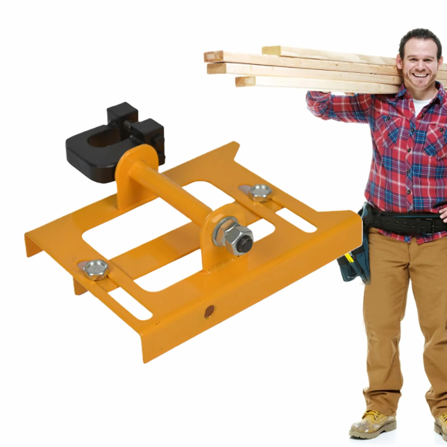 Guía de Aserradero con Motosierra Herramienta Portátil para Aserradero | Guía de Corte de Precisión Accesorio Fresado Plano Abierto para Carpinteros Constructores Interior Exterior Patio