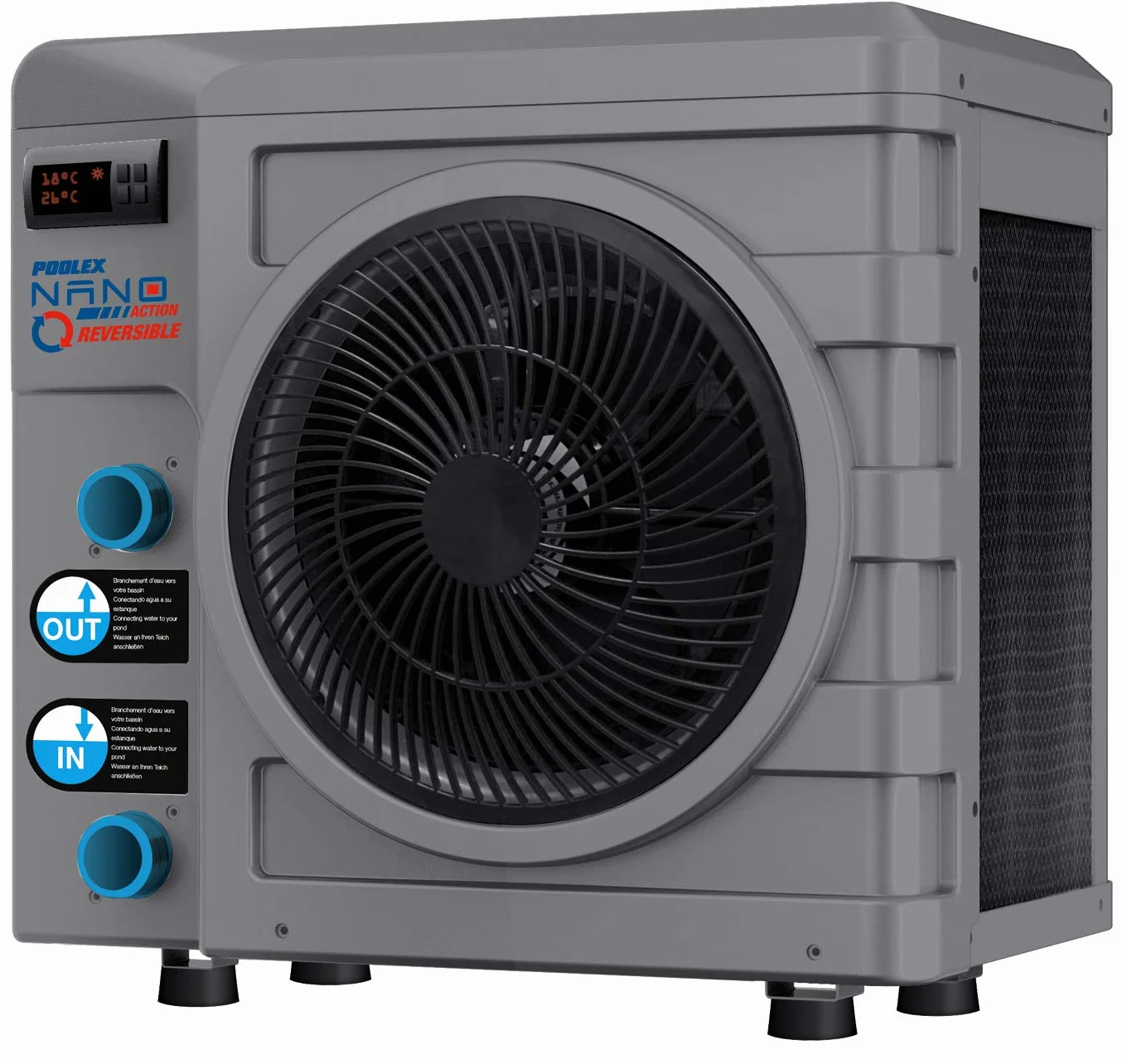 POOLEX POOLSTAR Nano Reversible 3kW Bomba de Calor para Piscina 600W 10-21m3