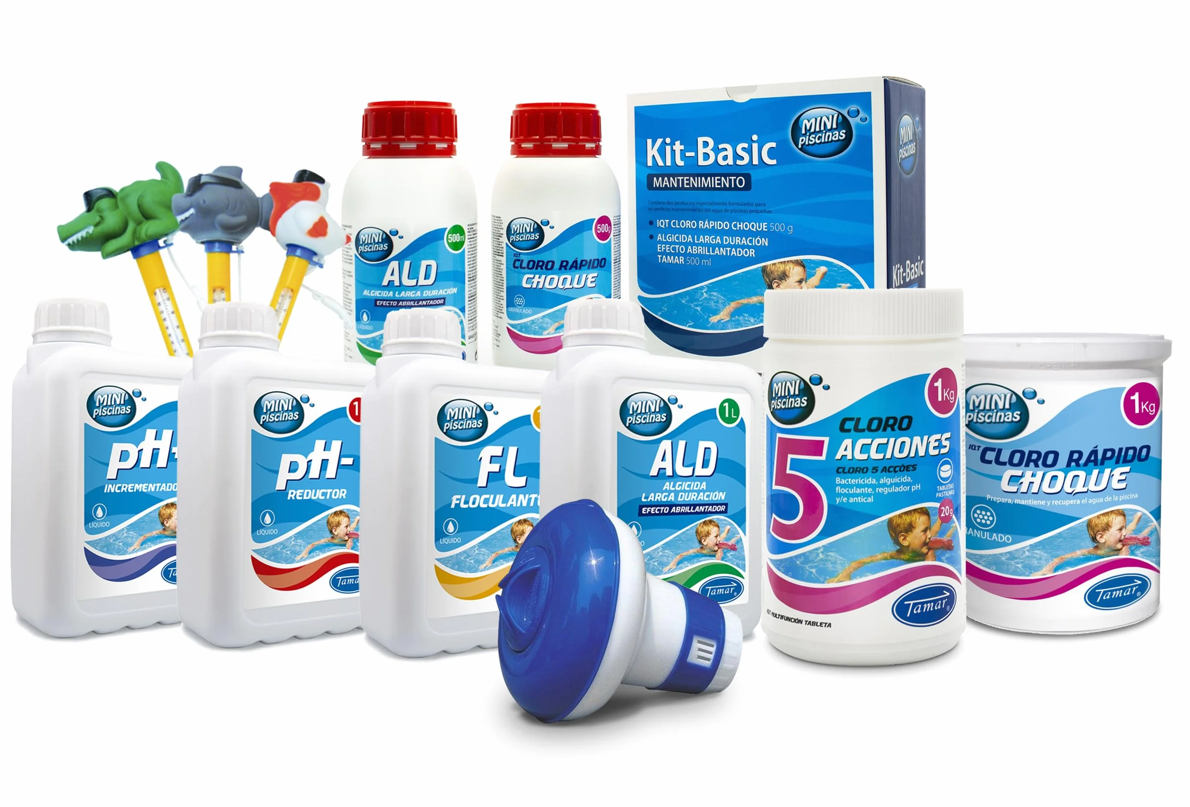 Tamar Test Kit Cloro y pH Medidor Agua Piscina Gotas