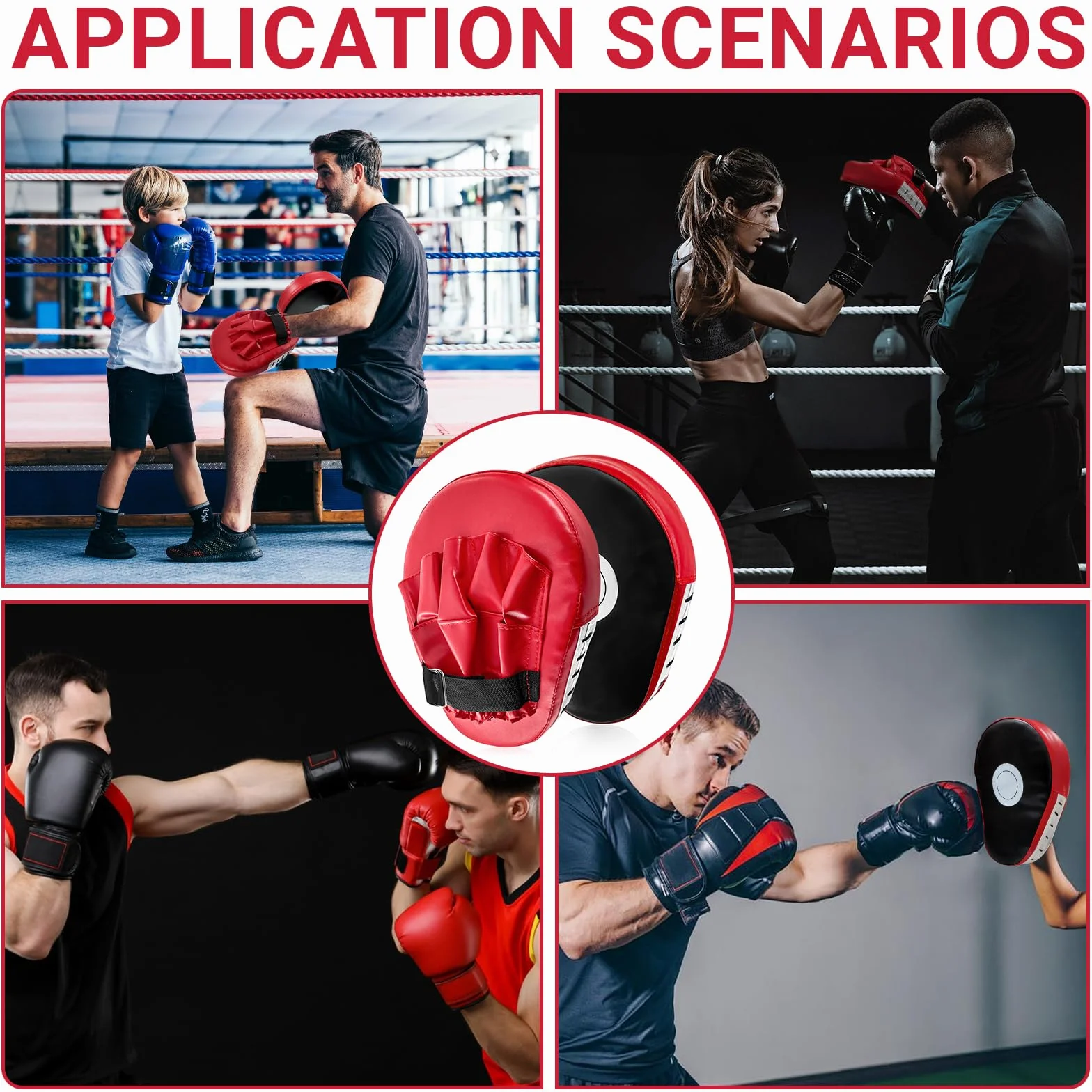 Almohadillas de Entrenamiento de Kickboxing, Boxeo, Artes Marciales