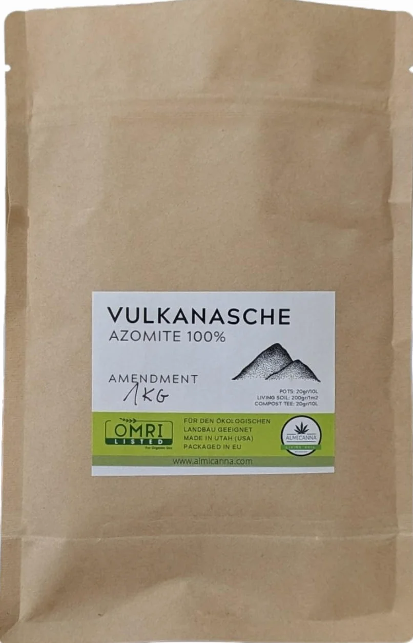 AZOMITE Ceniza volcánica 1 kg Activador natural del suelo rico en minerales y oligoelementos