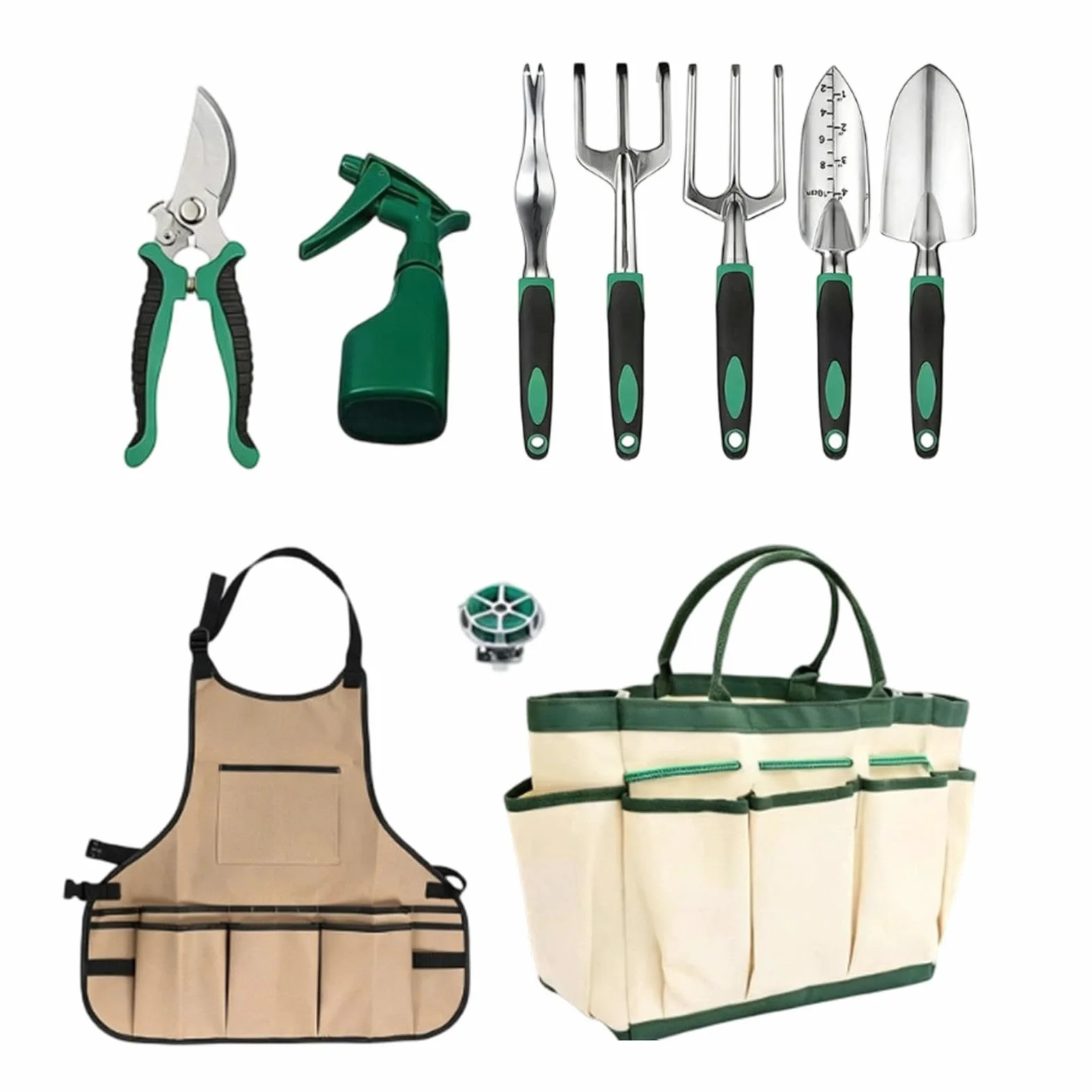 Juego de Herramientas de Jardinería para Mujer 11 Piezas para Excavar y | Herramientas de Jardín Resistentes Para Mujeres Hombres Mamá Papá Jardineros