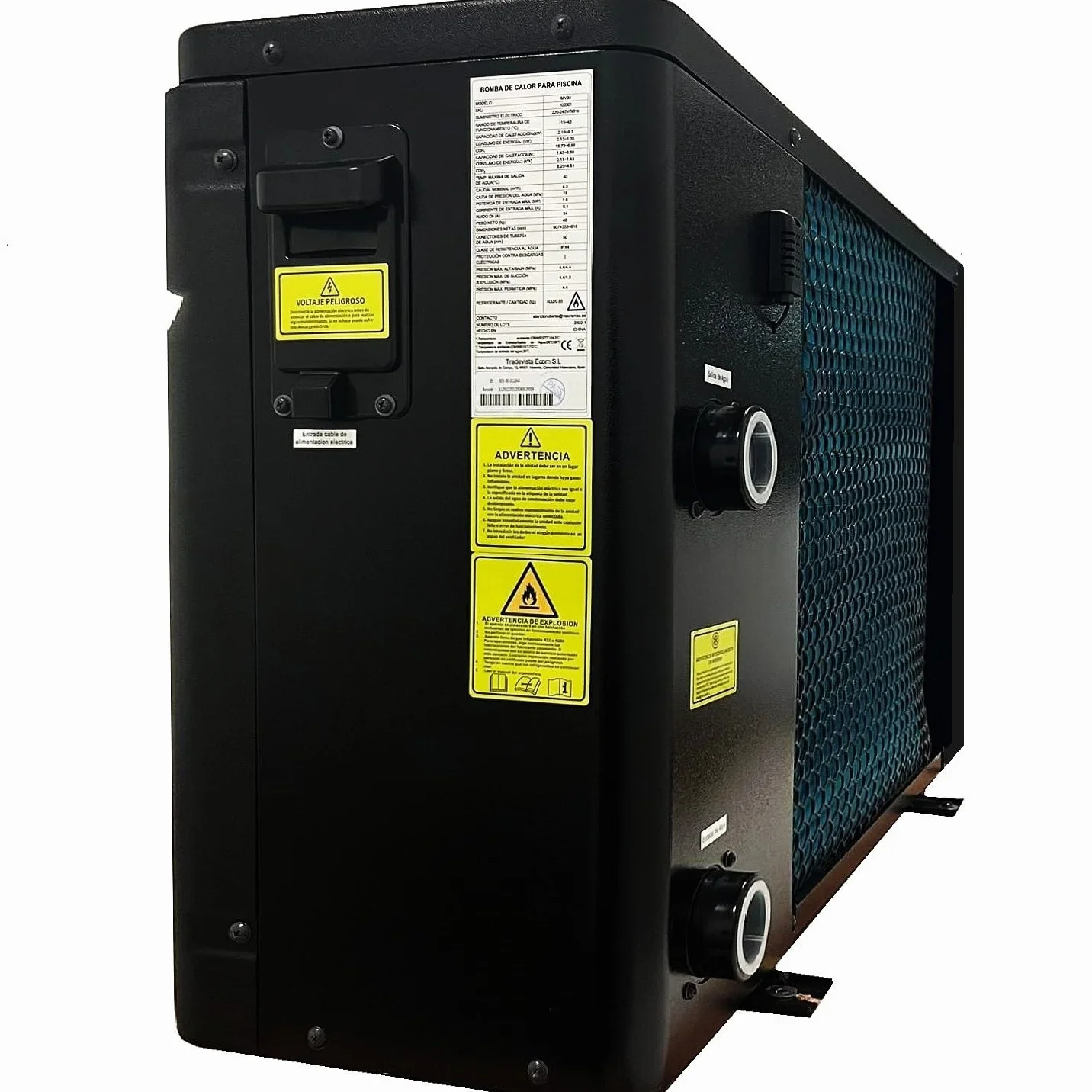Bomba de Calor Full Inverter para Piscinas 18 kW WiFi 75m³