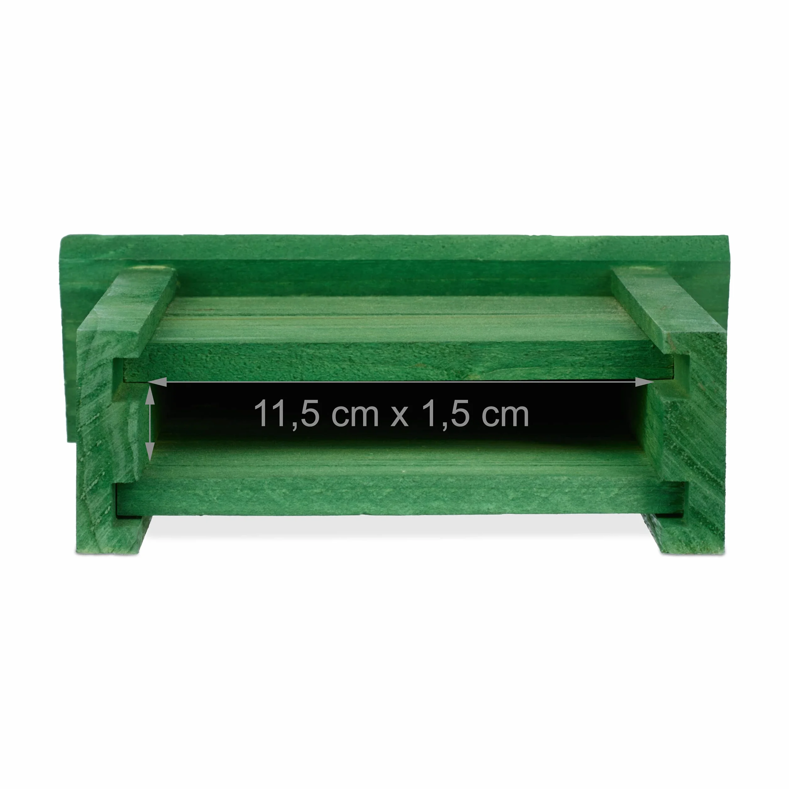 Relaxdays Casa para Murciélagos, Refugio de Madera, 29 x 18 x 6 cm, para Jardín y Exteriores, Entrada Estrecha, Verde