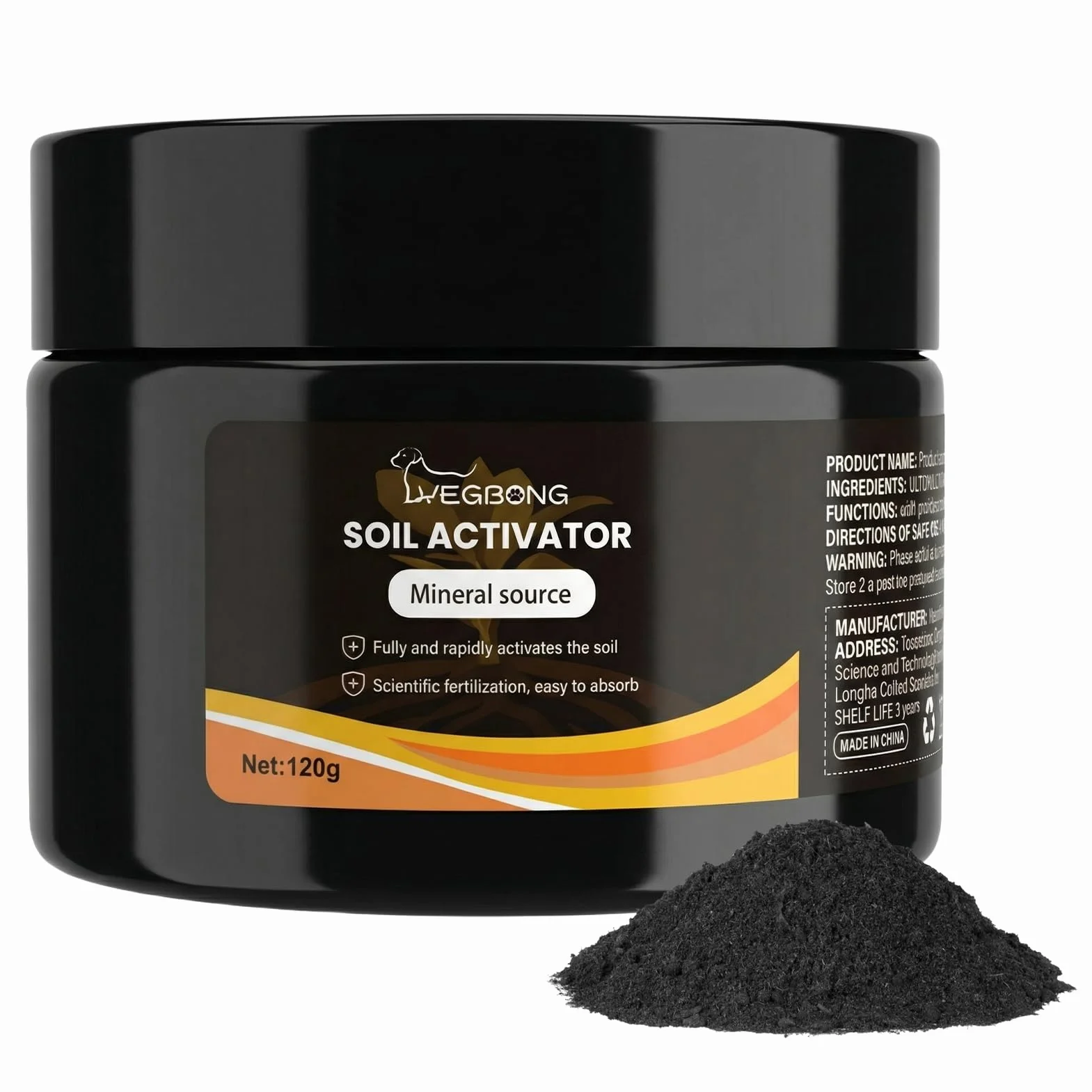 Activador de suelo natural para plantas de interior 120 g mejorador de raíces
