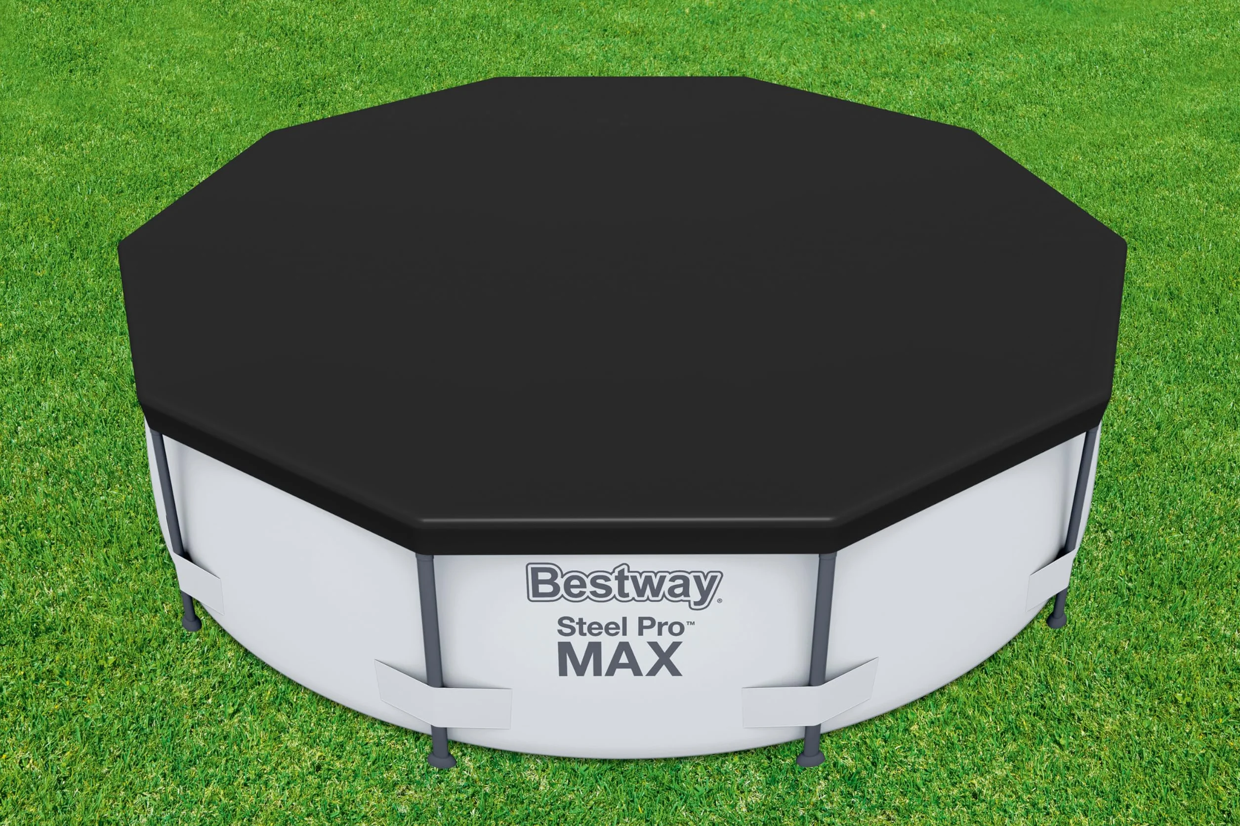 BETSWAY Cobertor de Invierno Redondo PVC para Piscinas Ø305 cm Negro