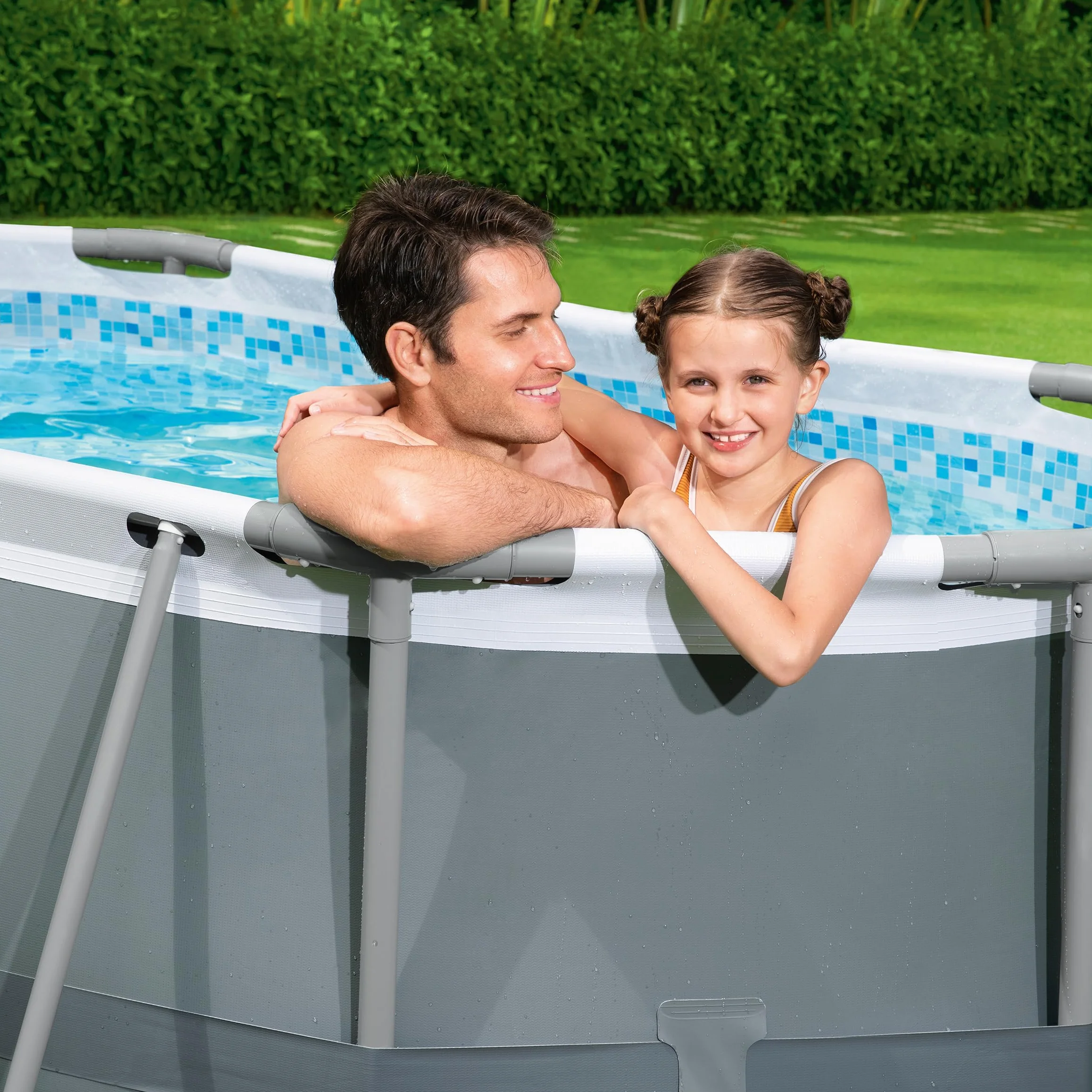 Bestway Juego de Piscina Ovalada 10' x 6'7" x 33" 3.05m x 2m x 84cm