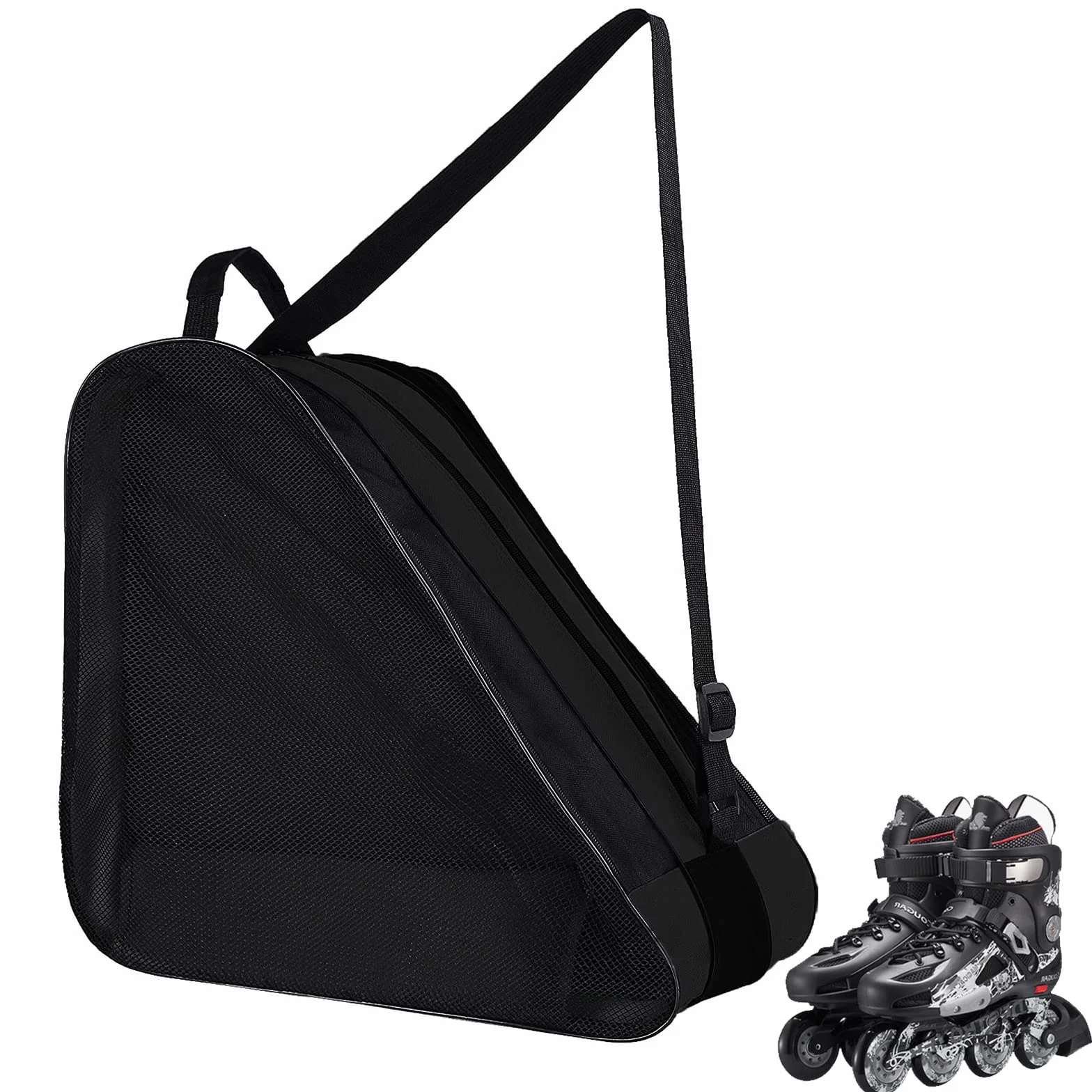 Bolsa para patines de esquí con correa ajustable unisex