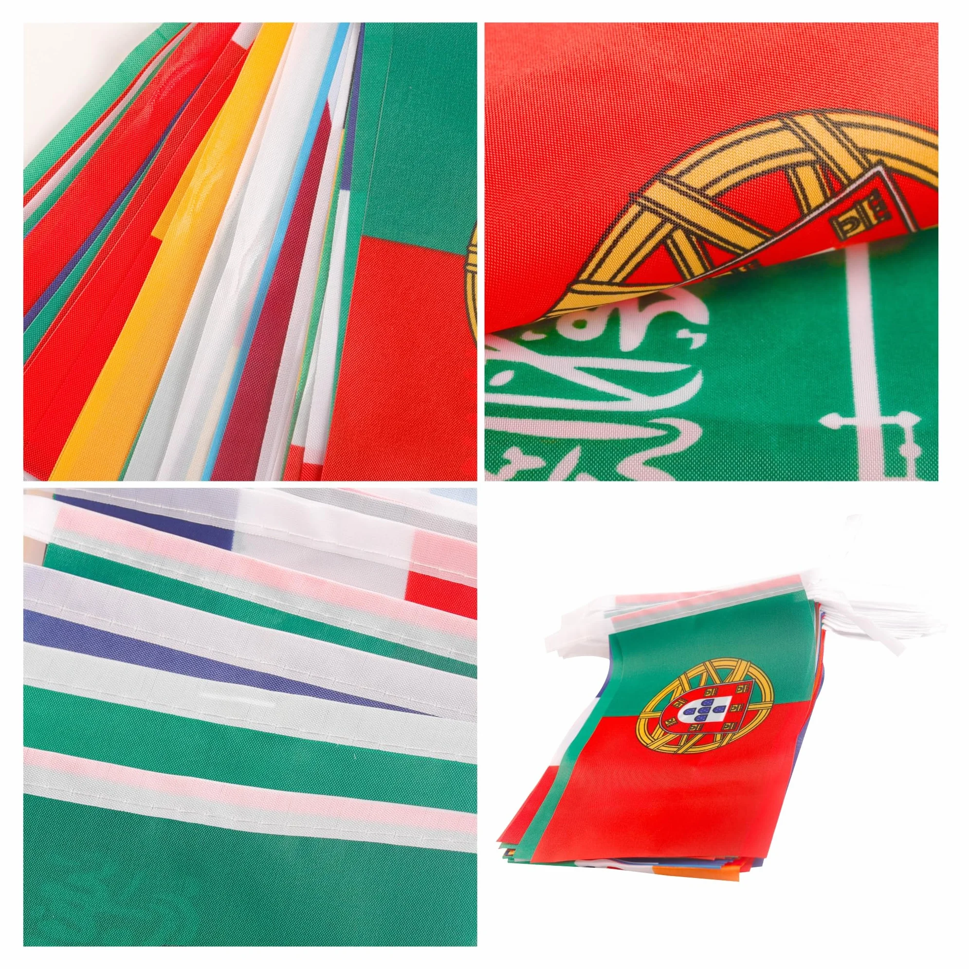 Guirnalda Banderines 50m 200 Países Mundial Fútbol 2026 Decoración Fiesta Copa Mundial