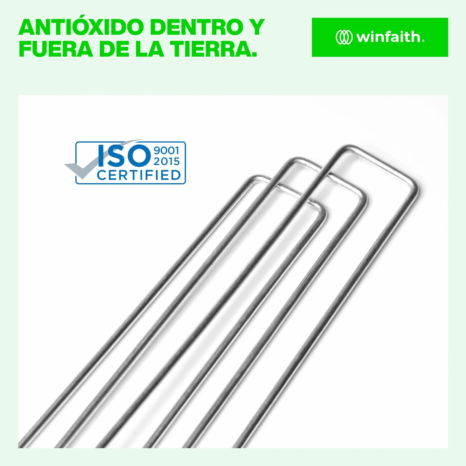 Grapas Malla Antihierbas Acero Galvanizado Oxido Cesped Artificial Jardin 100 Unidades