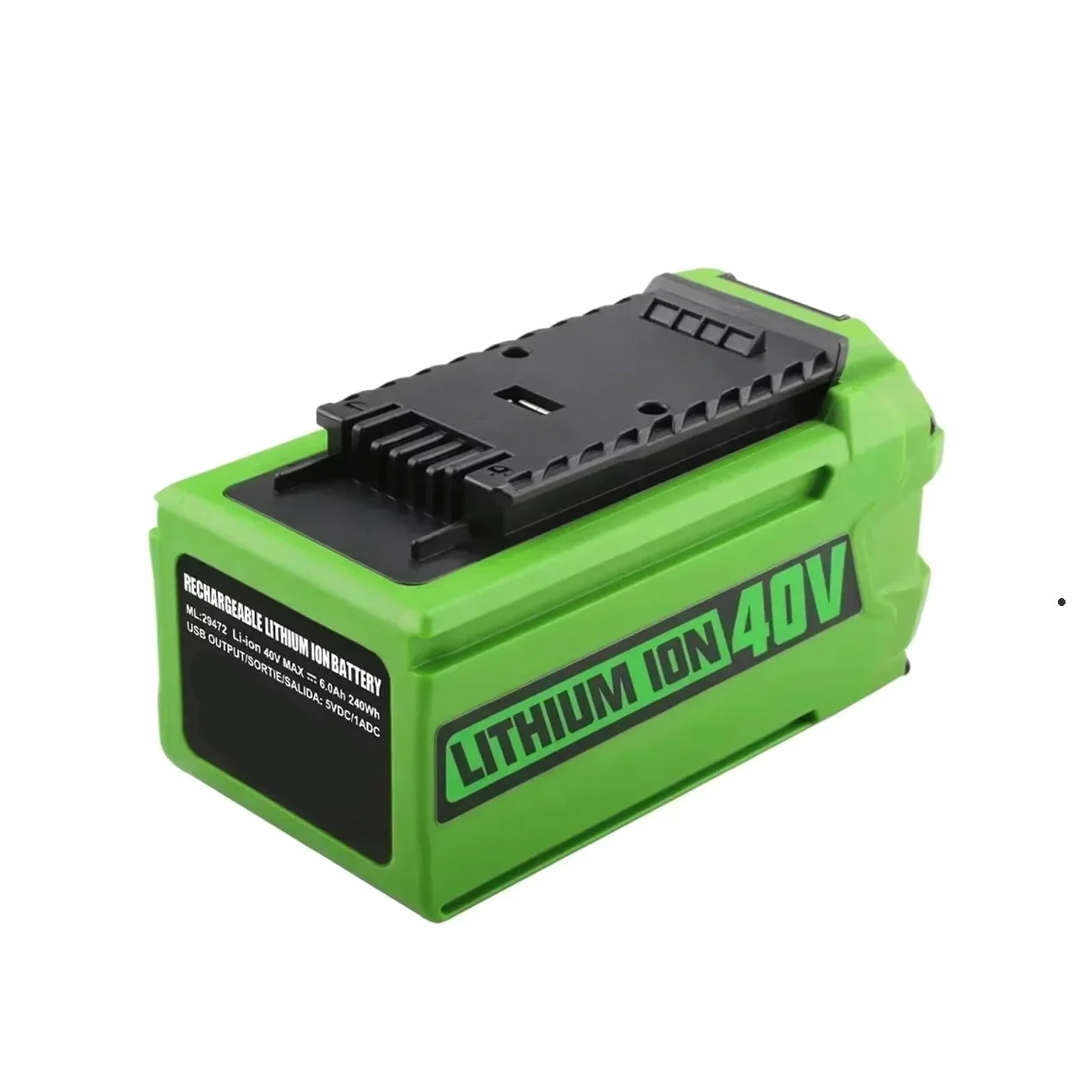 Batería de Reemplazo de Iones de Litio de 6Ah-Compatible con Greenworks G-Max 40V 29462 29472-Para Herramientas Eléctricas de Cortadora de Césped 20302 20672 20202 20322& Herramientas Eléctricas (1Pc