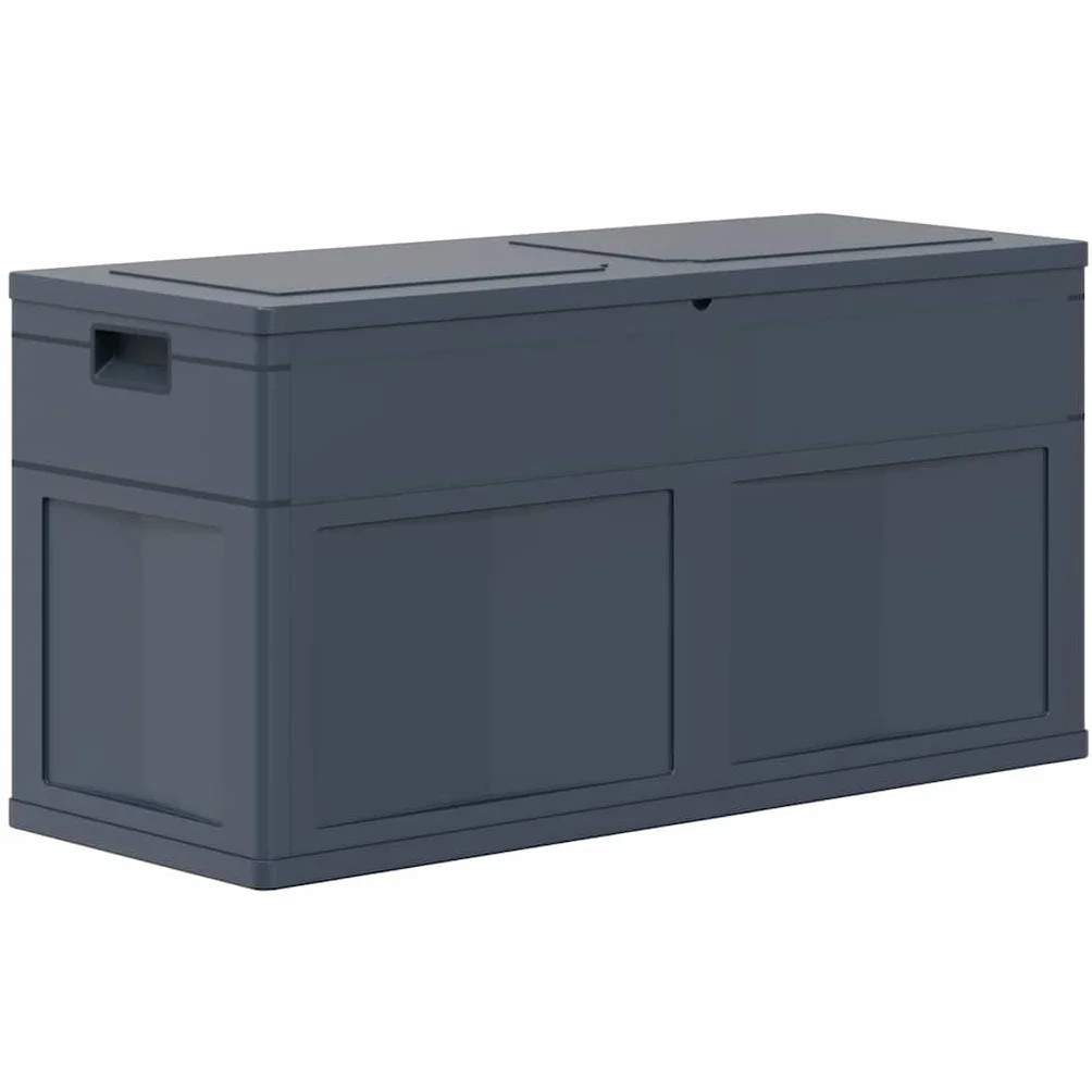 vidaXL Caja de Almacenamiento de Jardín 320 L Negro