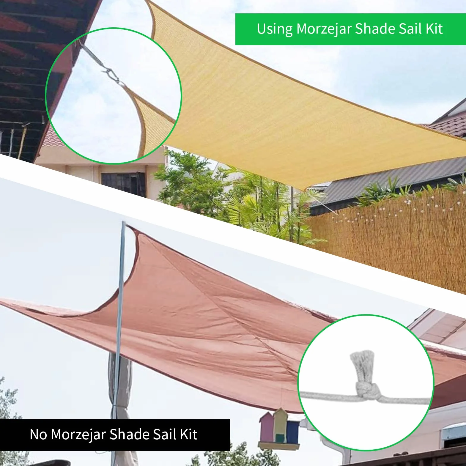 Kit Montaje Toldo Vela M6 Fijación Triángulo Rectángulo Acero Inoxidable 40 Piezas