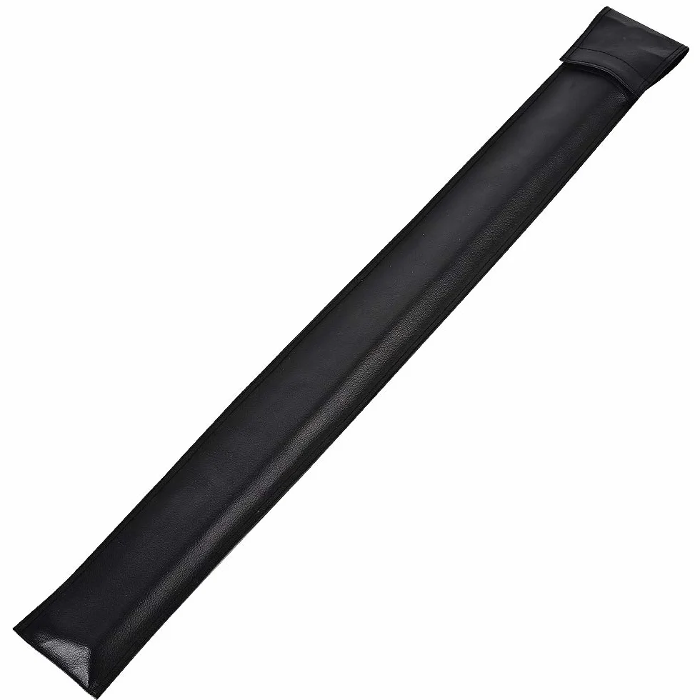 Billiard Pool Cue Stick Carrying Case Bag 32 Inches Black Leather Fabric