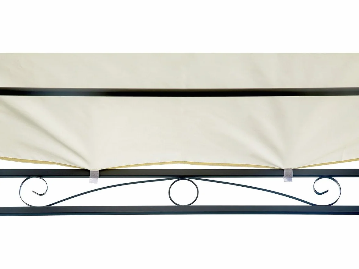 Pérgola metálica Inclinada 3 x 2,5 m Beige Habitat et Jardin