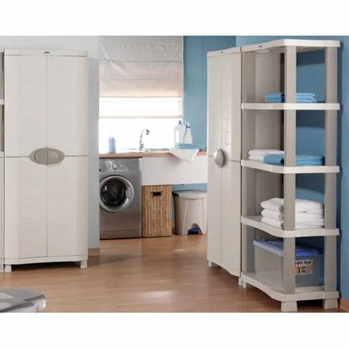 Plastiken Titanium Armario Beig 105 cm 3 Puertas