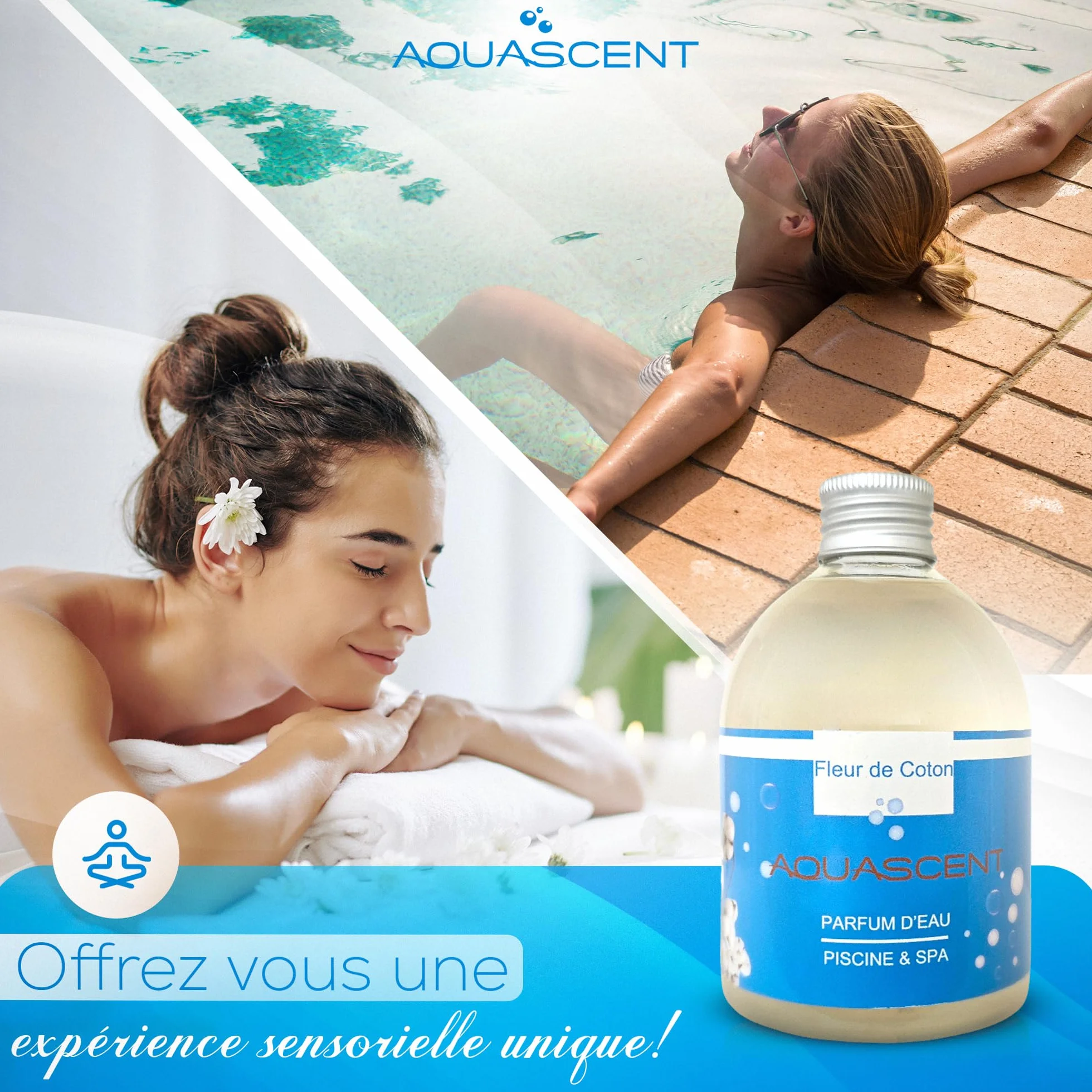 Perfume para Agua de Piscina SPA Aroma Flor de Algodón 250 ml