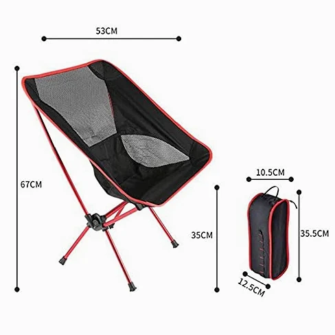Tumbonas al aire libre, silla de gravedad cero, tumbonas de patio, sillas reclinables plegables Silla de camping Silla de camping plegable ligera de aluminio con respaldo bajo compacta for exteriores