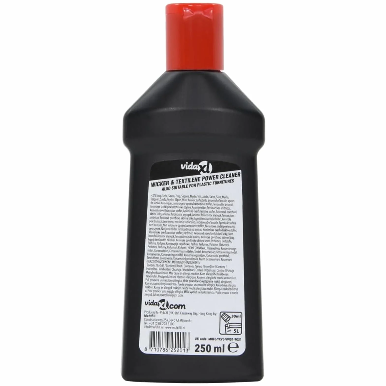 LAPOOH Limpiador de Muebles de jardín de ratán y textilene 250 ml