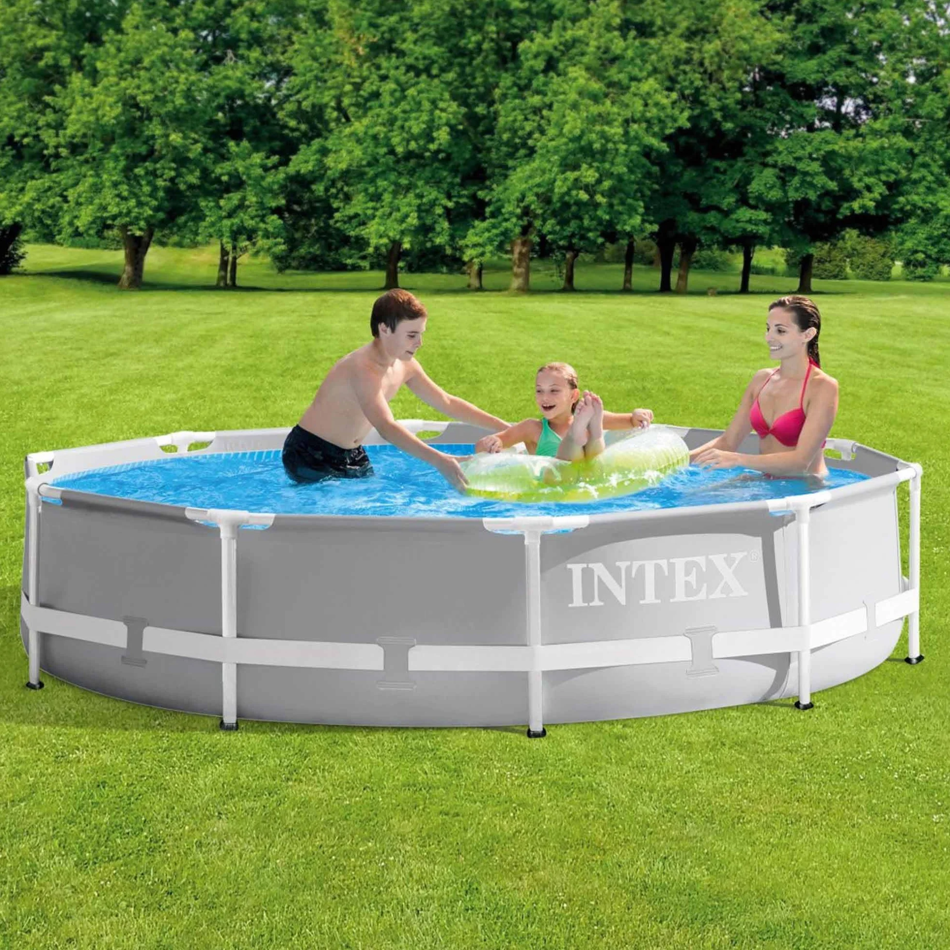 Intex 26700NP Piscina elevada Redonda Prisma Frame 305 x 76 cm