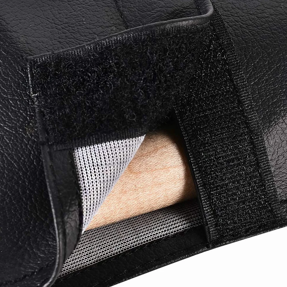 Billiard Pool Cue Stick Carrying Case Bag 32 Inches Black Leather Fabric