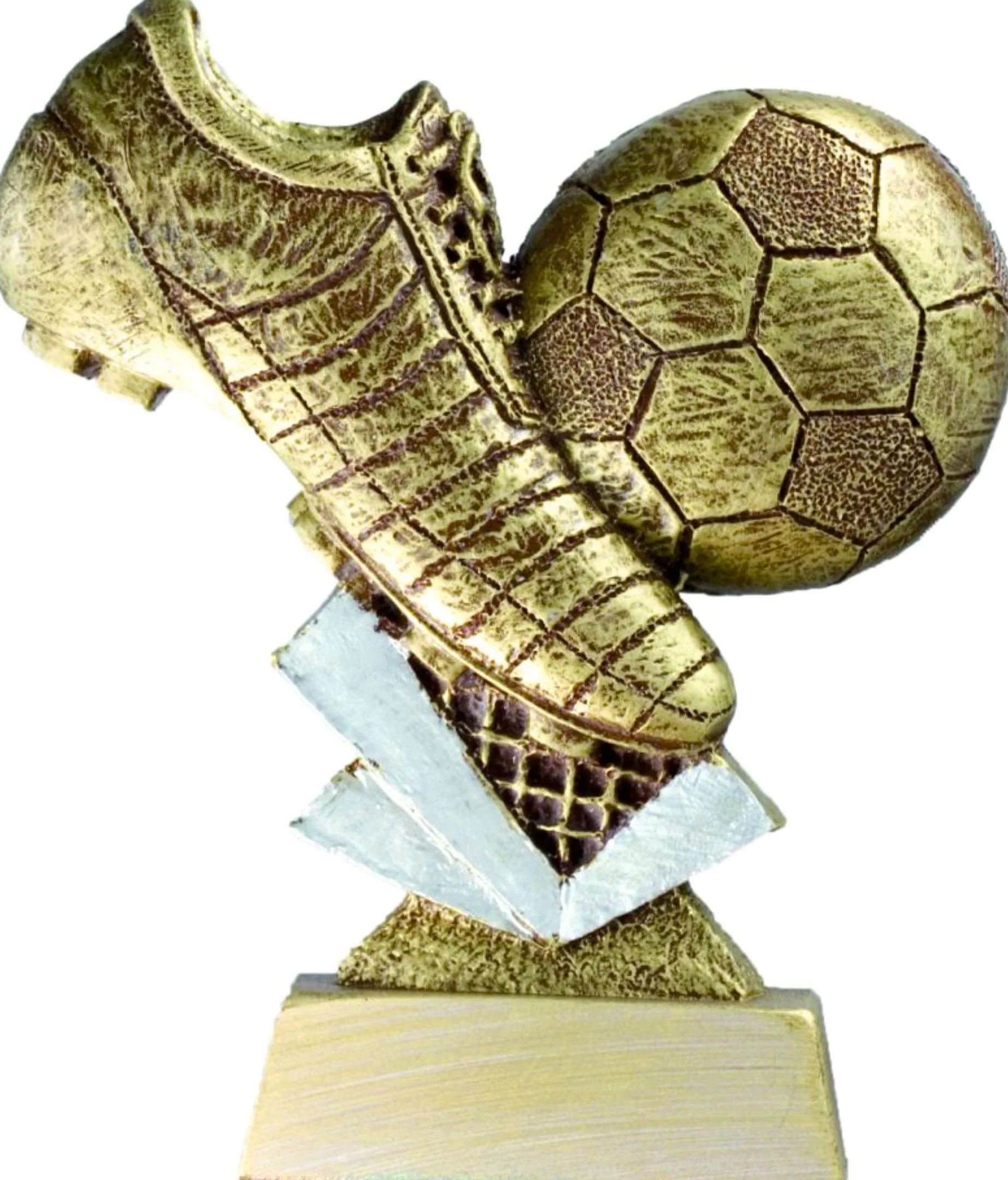 Trofeo Fútbol Personalizado 16cm Oro Mejor Jugador Bota Balón