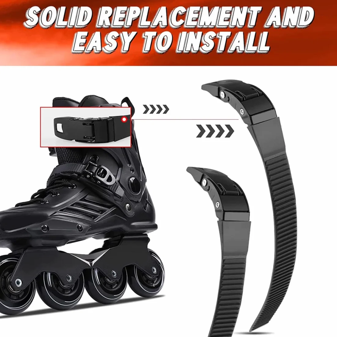 Zapatos de patinaje en línea correa de energía con tornillos de hebilla accesorios de reparación duradero