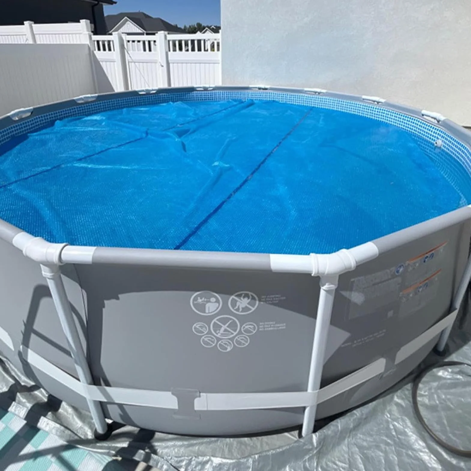 Cubierta Solar Redonda para Piscina 1,8 m 2,4 m 3 m 3,6 m 4,5 m Manta Térmica Alta Resistencia
