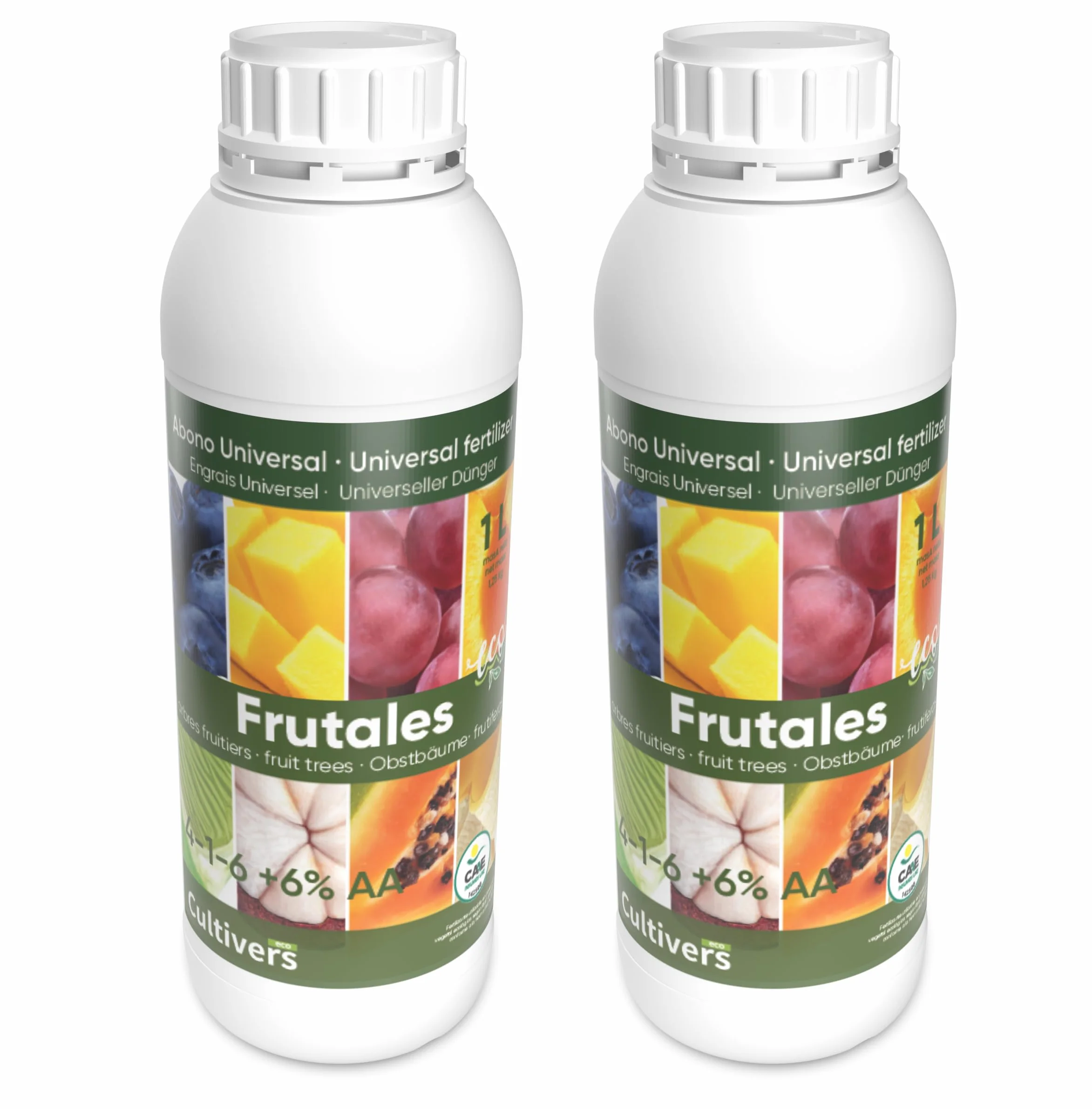 CULTIVERS Fertilizante Frutales Ecológico 2x1 L Abono Líquido Orgánico