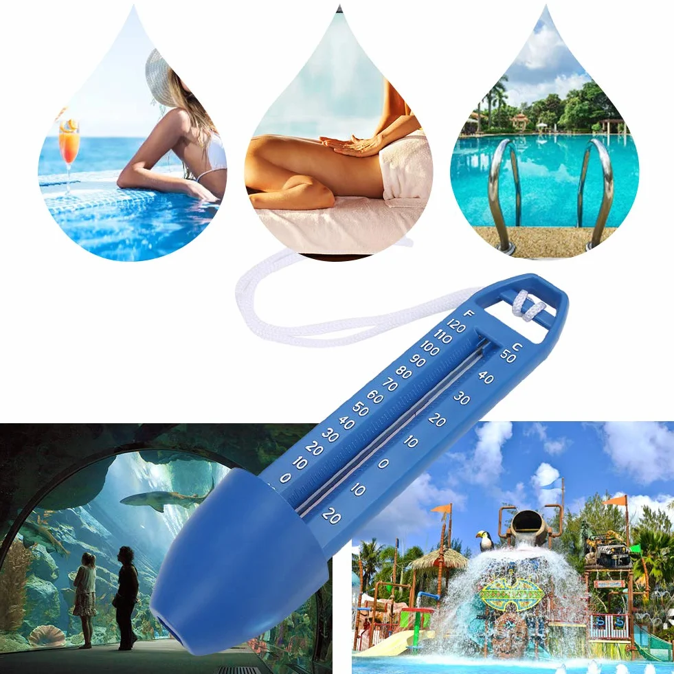 Termómetro Flotante para Piscina 2 Unidades Fácil de Leer Pantalla de Temperatura