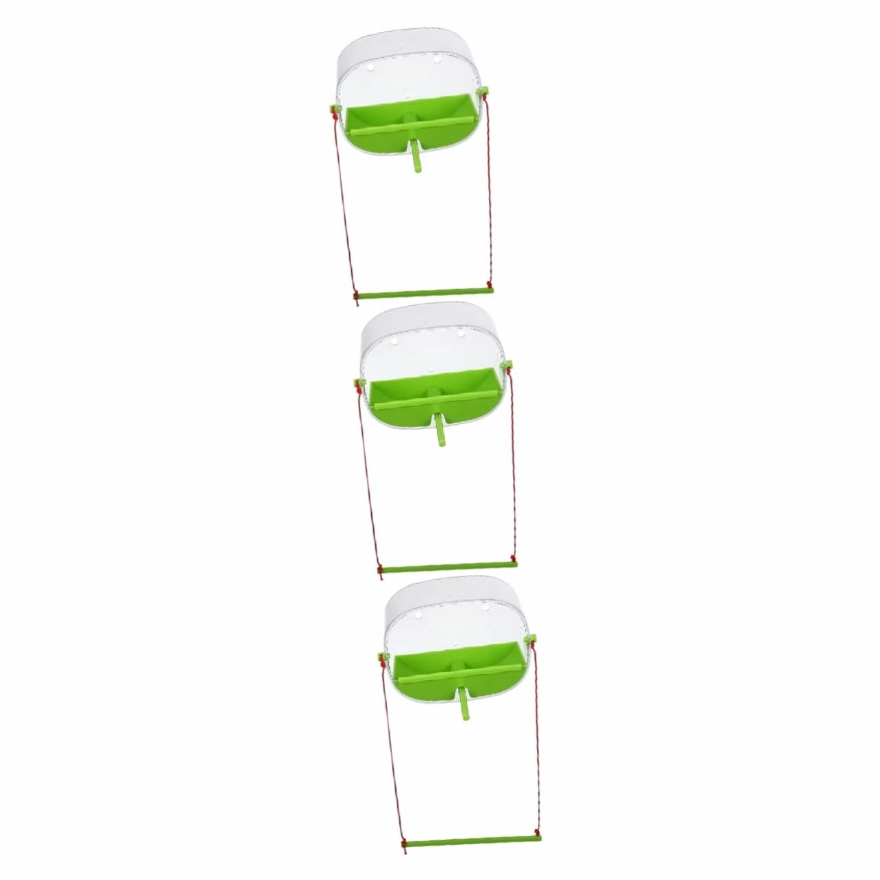 POPETPOP 3 Juegos Comedero para Pájaros Ventosa del Comedero del Colibrí De La Ventana Comederos De Pájaros De Ventana para Exterior Alimentador De Ventana Educación Física Green