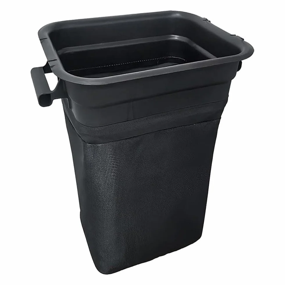 Contenedor de fijación para tractor de césped, contenedor de recogida de césped y hojas de gran capacidad con marco resistente, compatible con modelo 400226 960730028