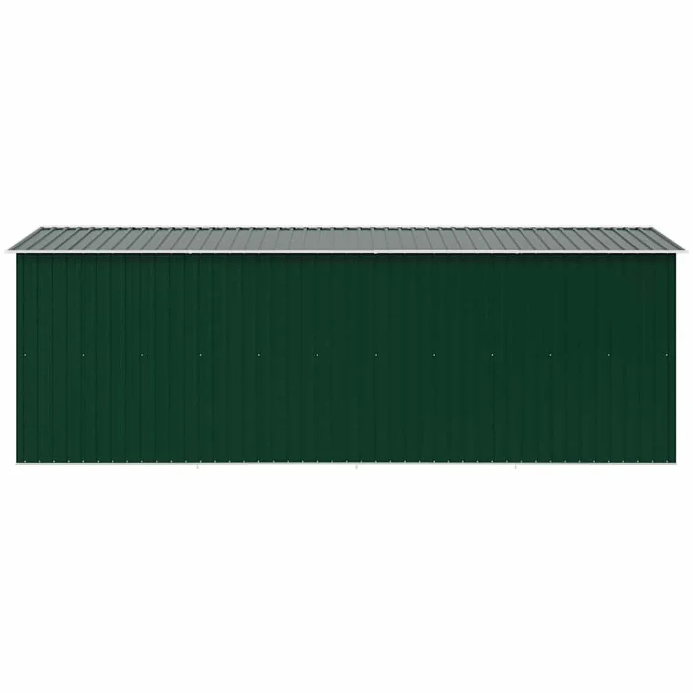 vidaXL Caseta de Jardín de Metal Verde 257x497x178 cm
