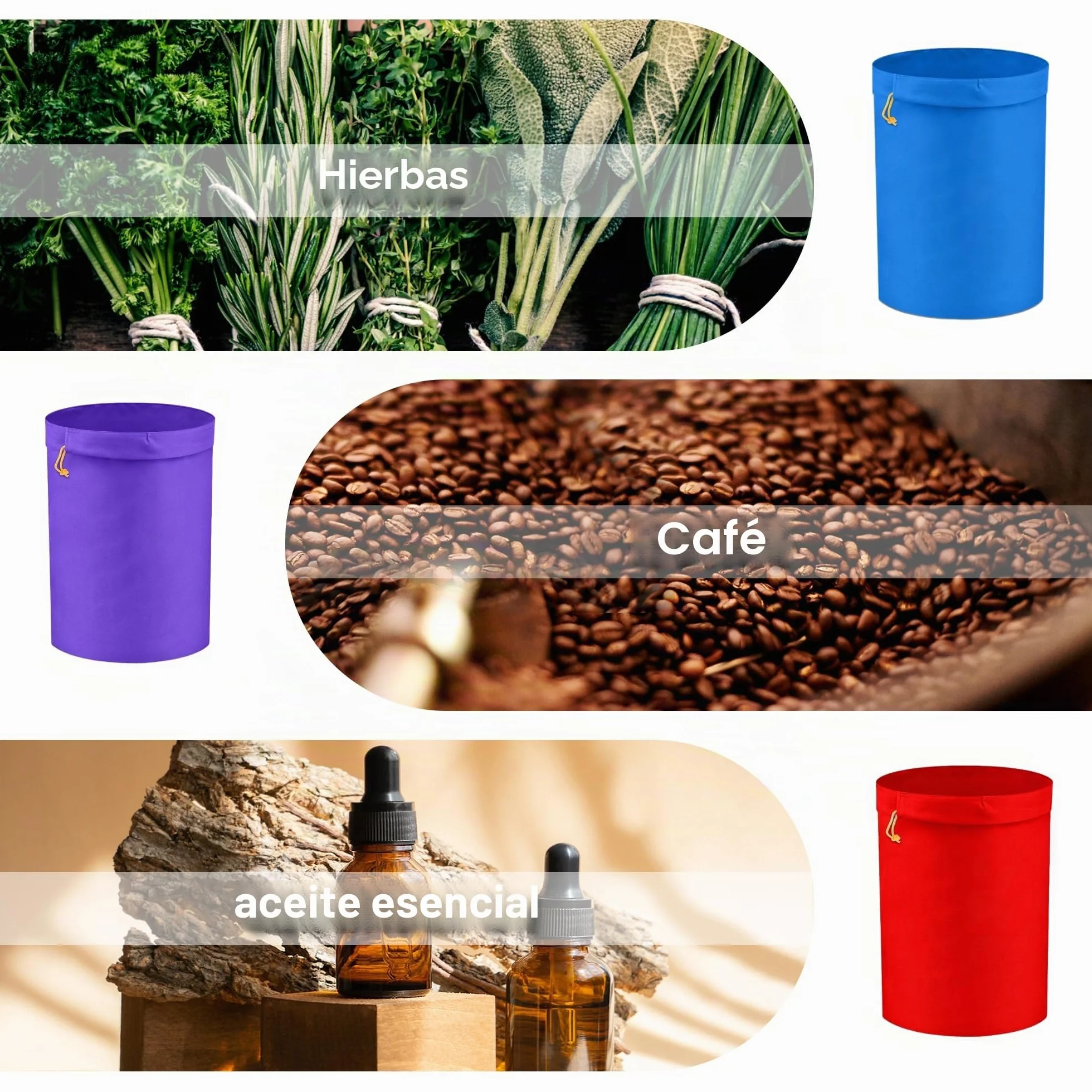 Hyindoor 4L 1 Gallon Bubble Hash Bag Bolsa de Extracción de Esencia de Hierbas Juego de 5 PCS